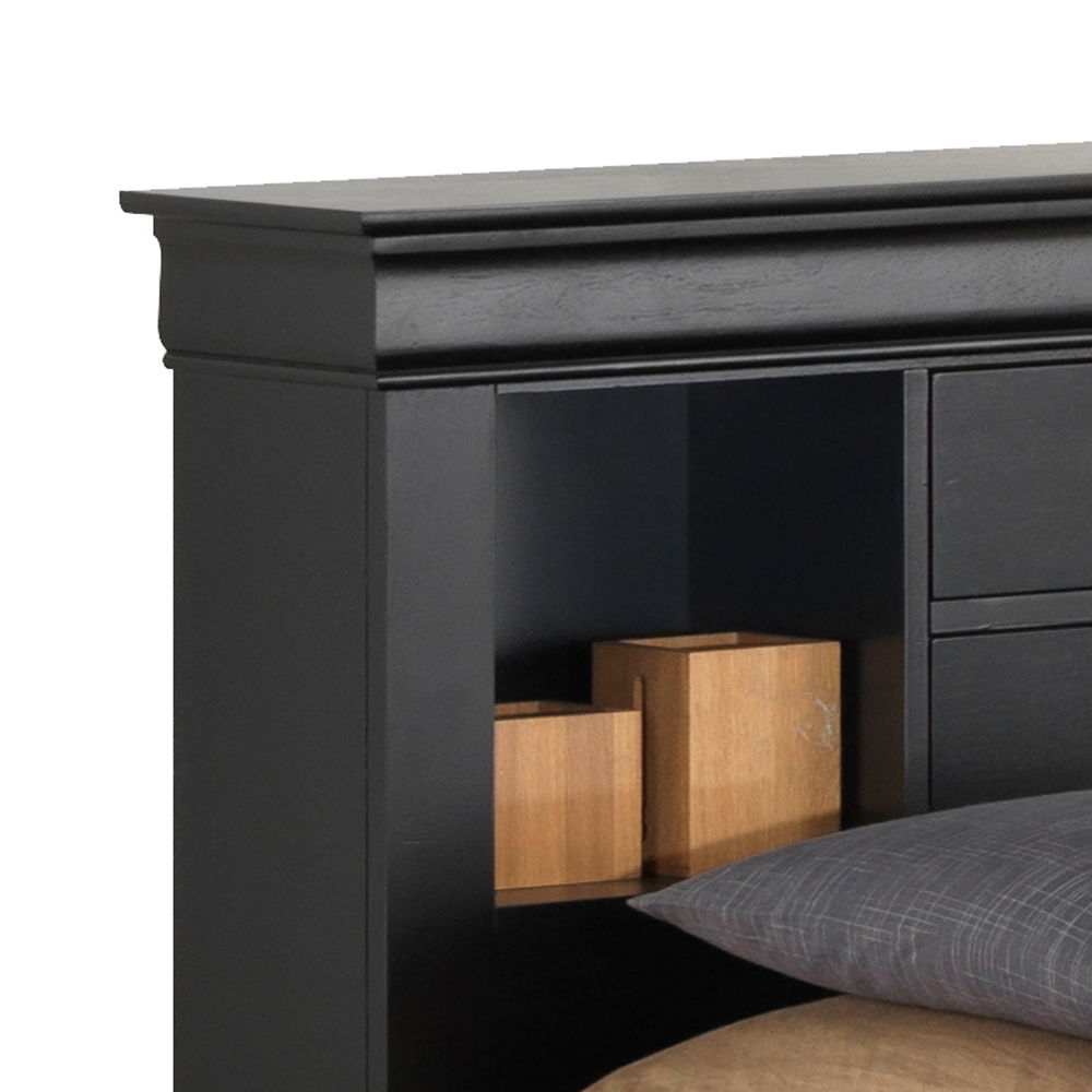 Glory Furniture - Louis Phillipe - Bookcase Storage Bed