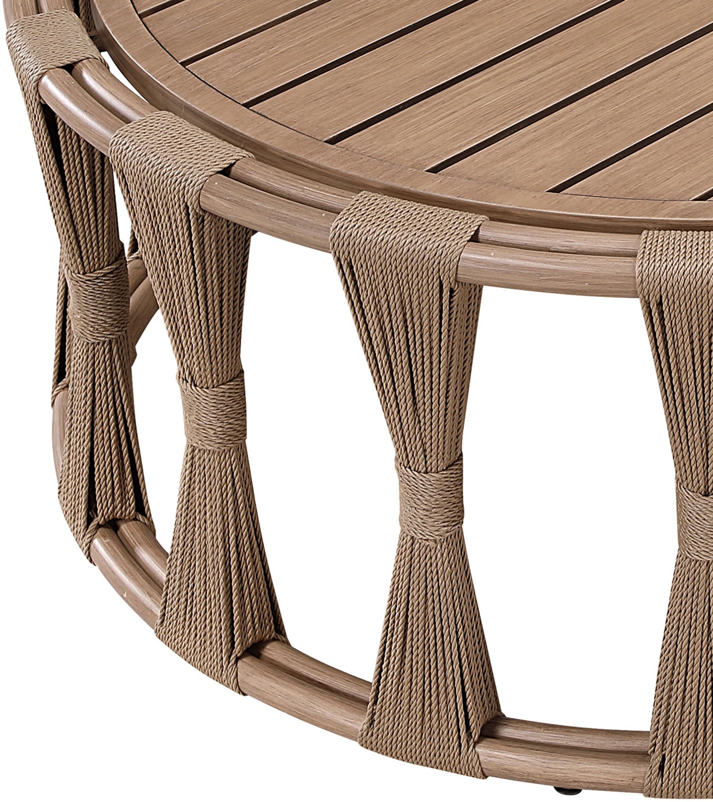 San Pietro - Aluminum Outdoor Patio Coffee Table - Natural