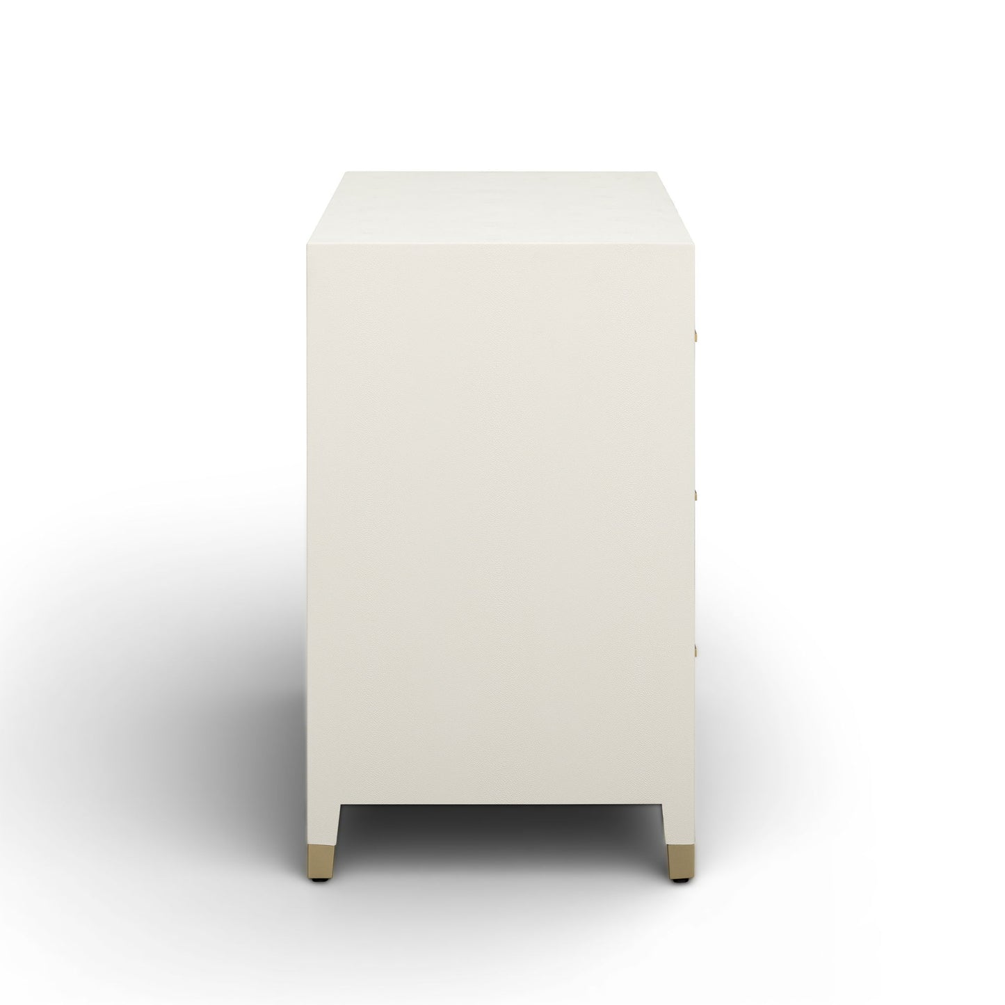 Dani - Faux Shagreen 6-Drawer Dresser - Cream
