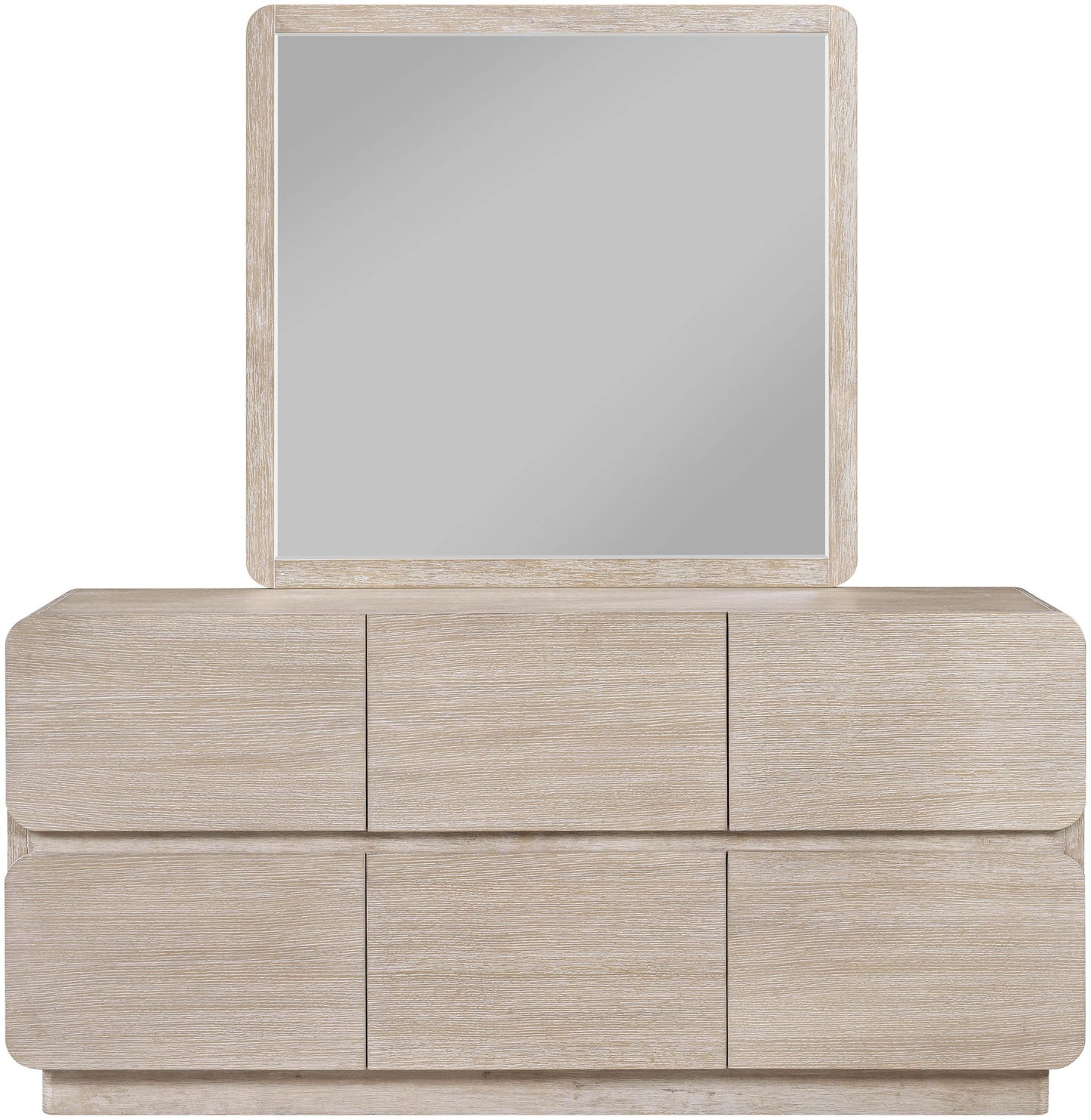 Adagio - Solid Wood And Oak Veneer Mirror - Natural