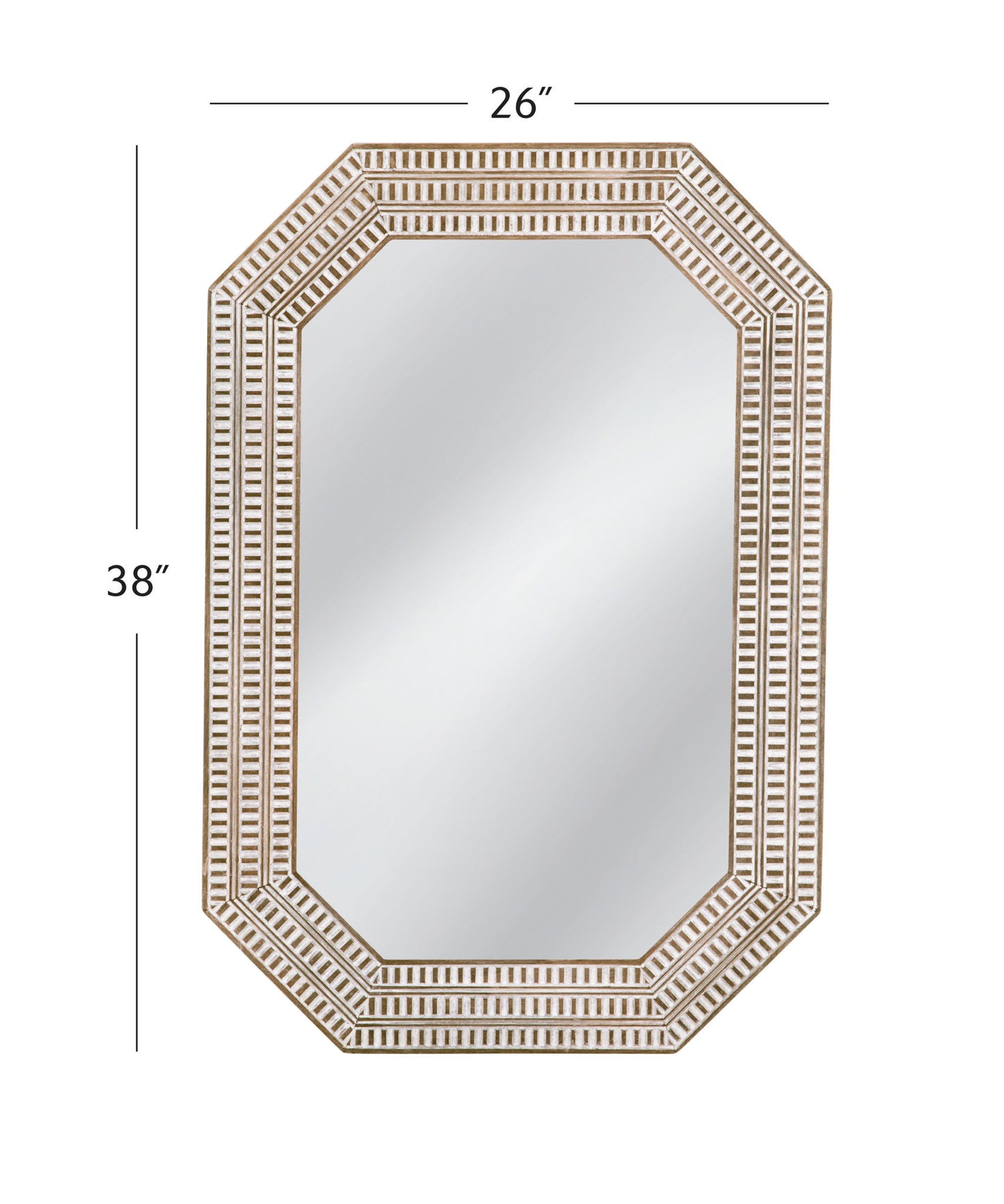 Michael - Wall Mirror - White Wash