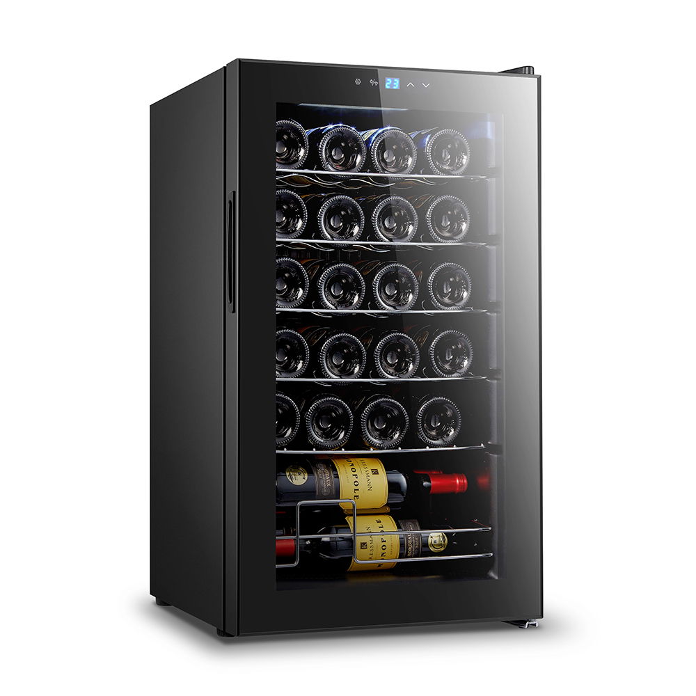 Brancaster - Wine Cooler - Retro Brown Top Grain Leather & Aluminum