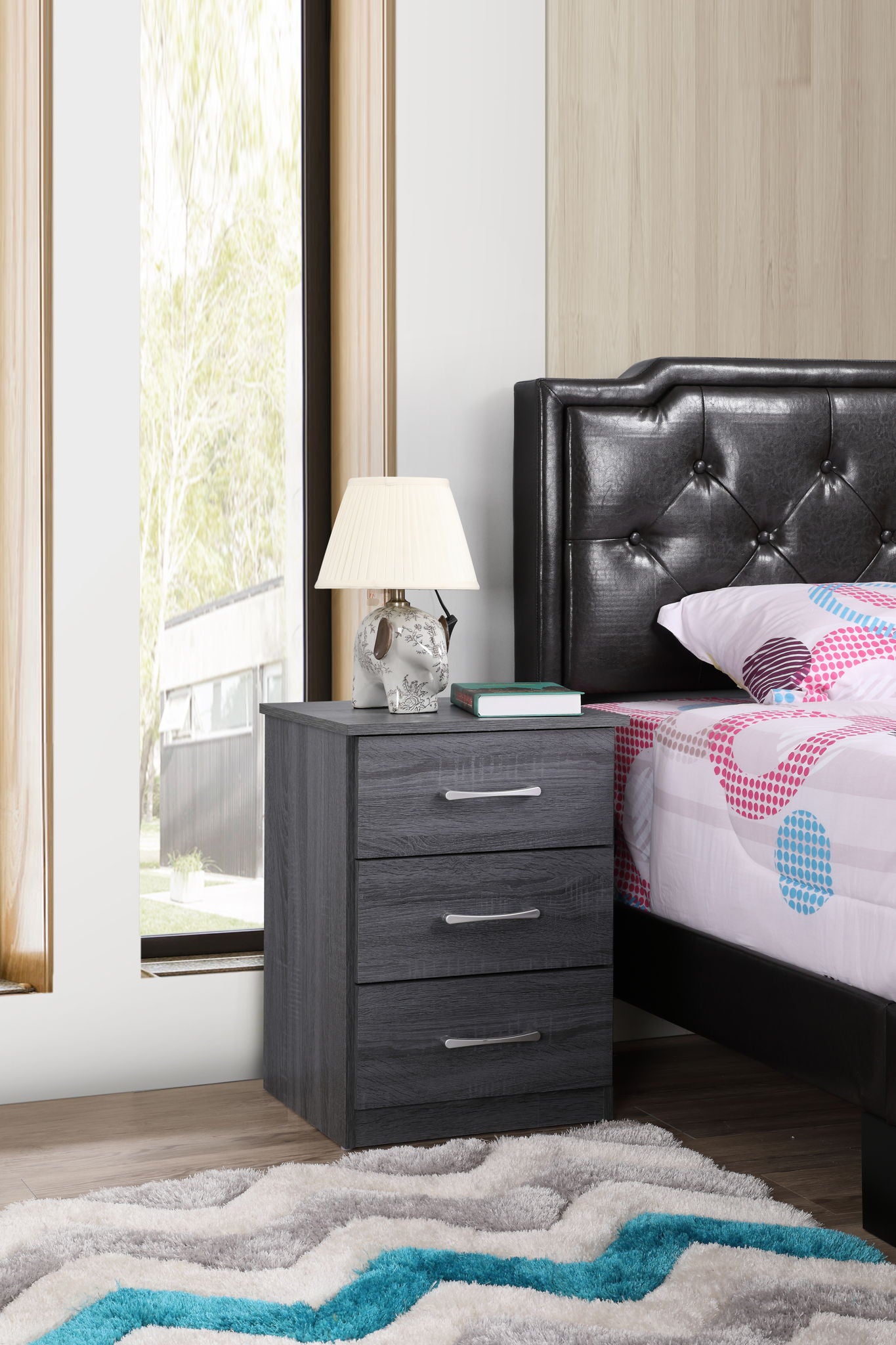 Boston - Nightstand - Gray