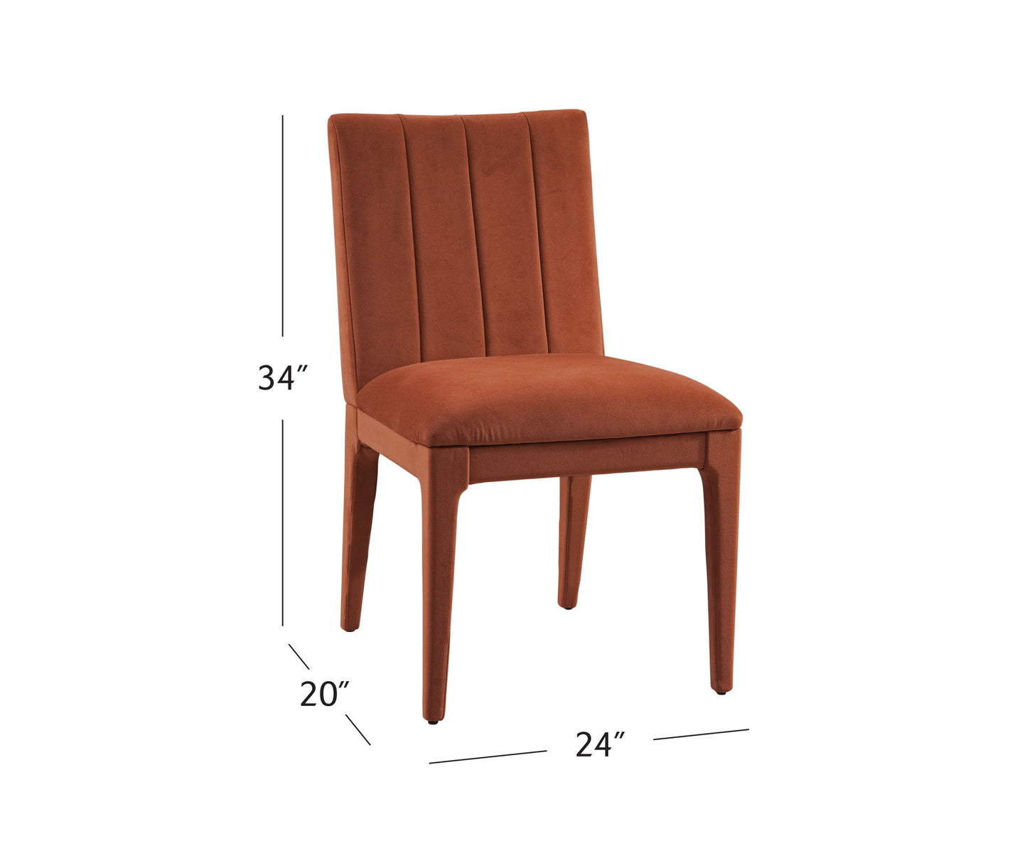 Brianne - Dining Chair - Rust