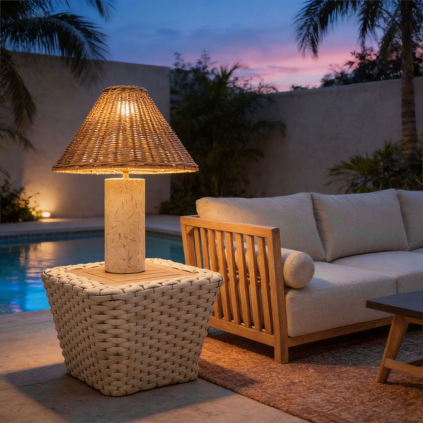 Kintal - Solar Table Lamp - Natural