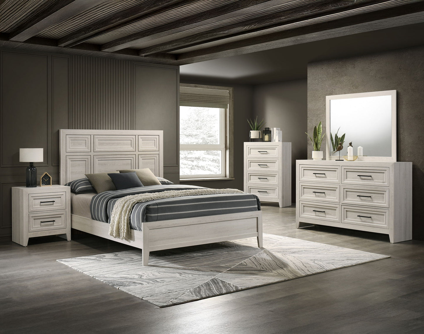 Lorraine - Nightstand - Antique White