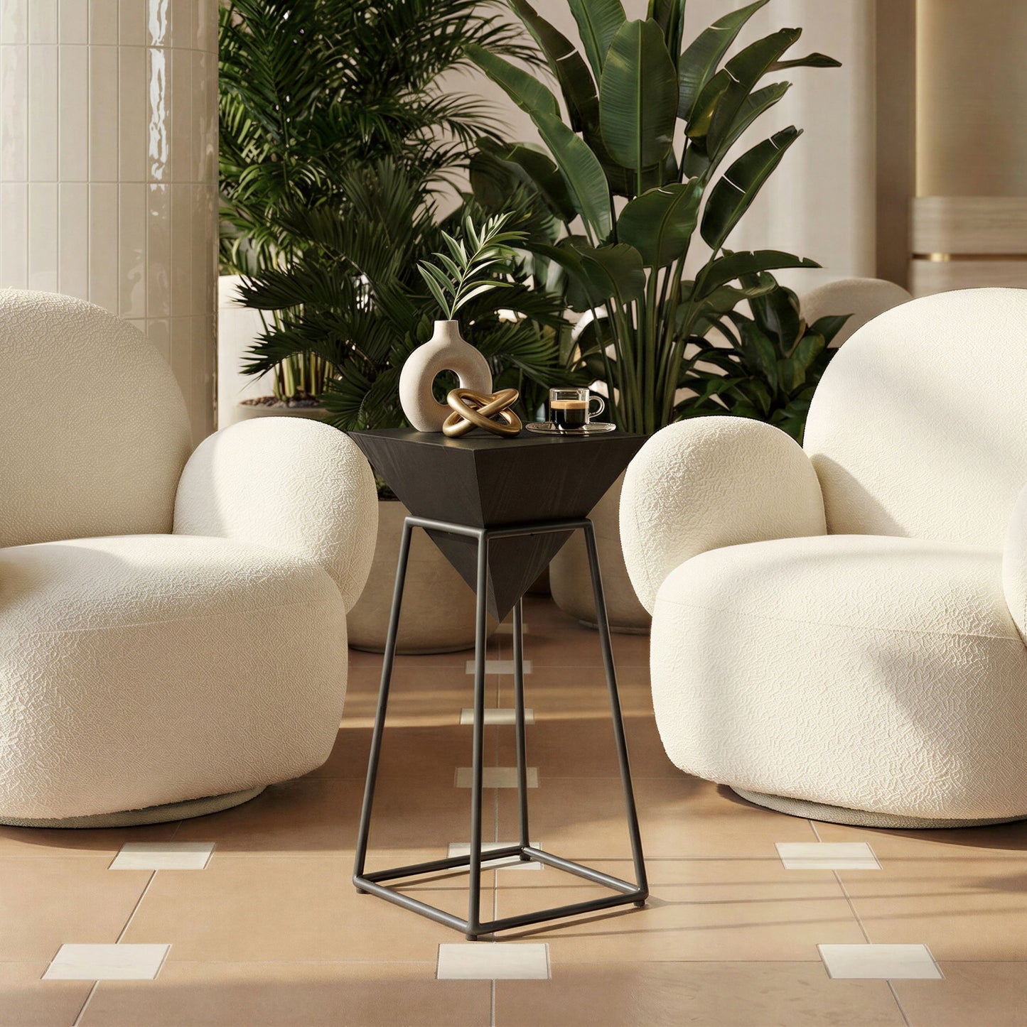 Pira - Side Table - Black