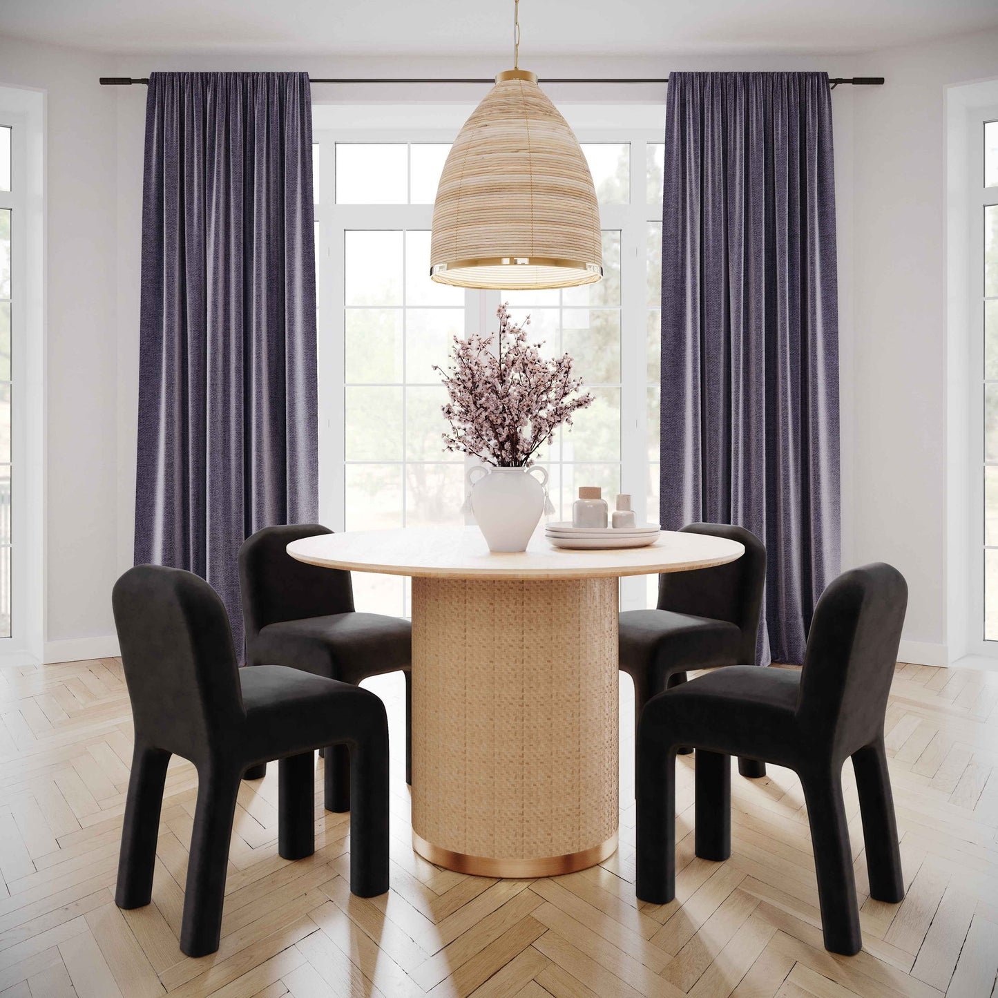 Akiba - Round Dining Table - Natural