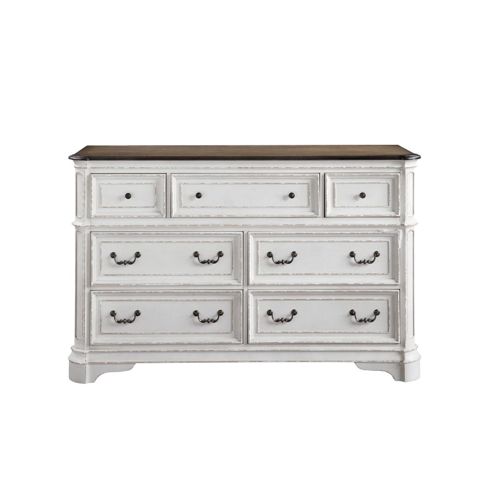 Florian - Dresser - Antique White & Oak