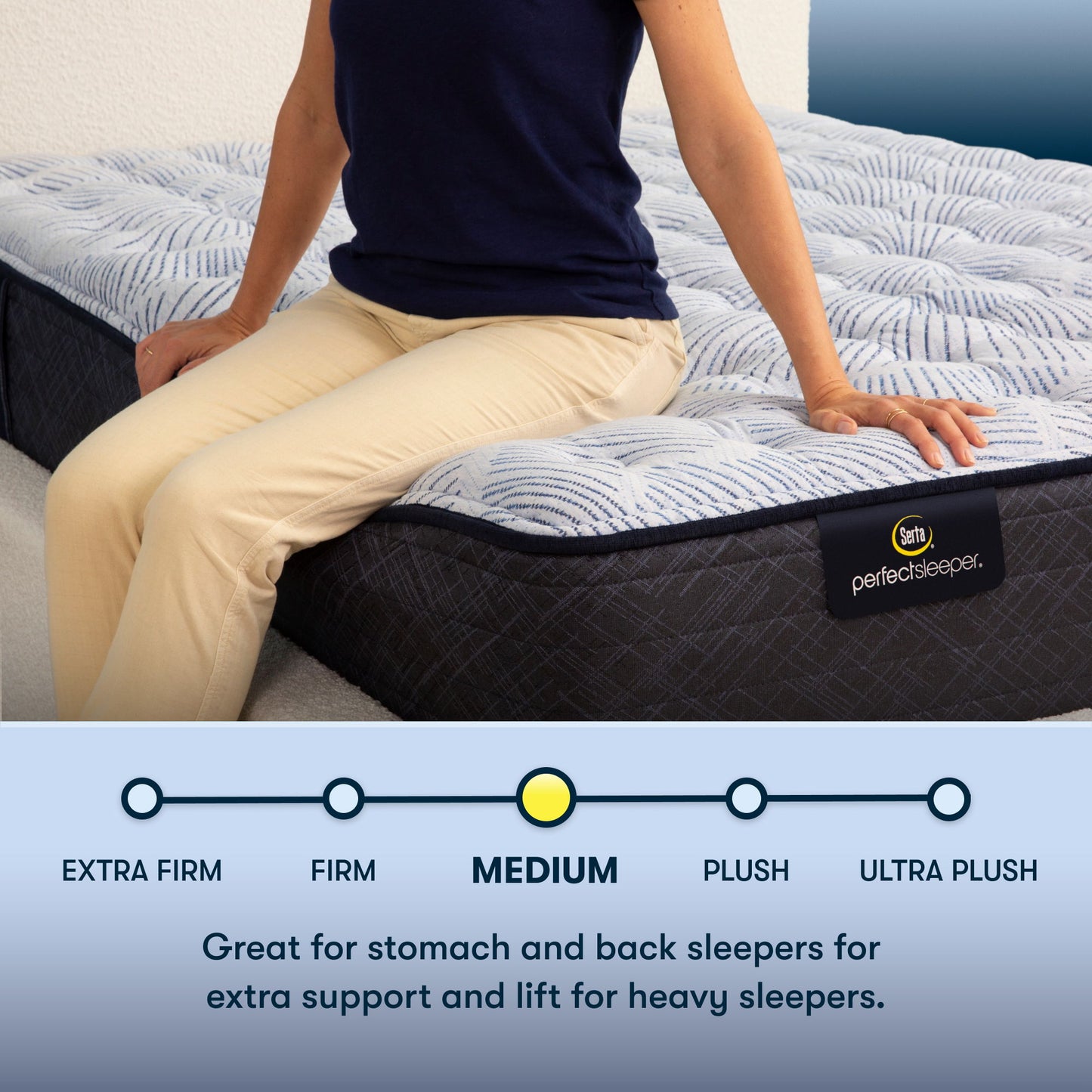 Perfect Sleeper - 13.5" Ballground Nights Medium Mattress