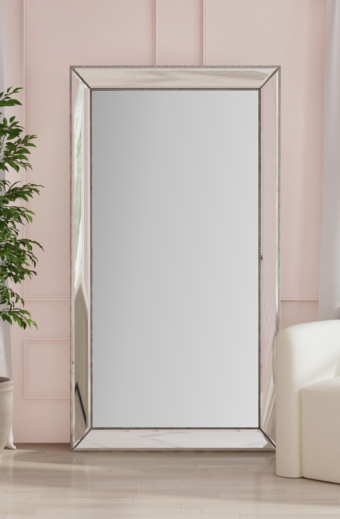 Ashley - Floor Mirror - White