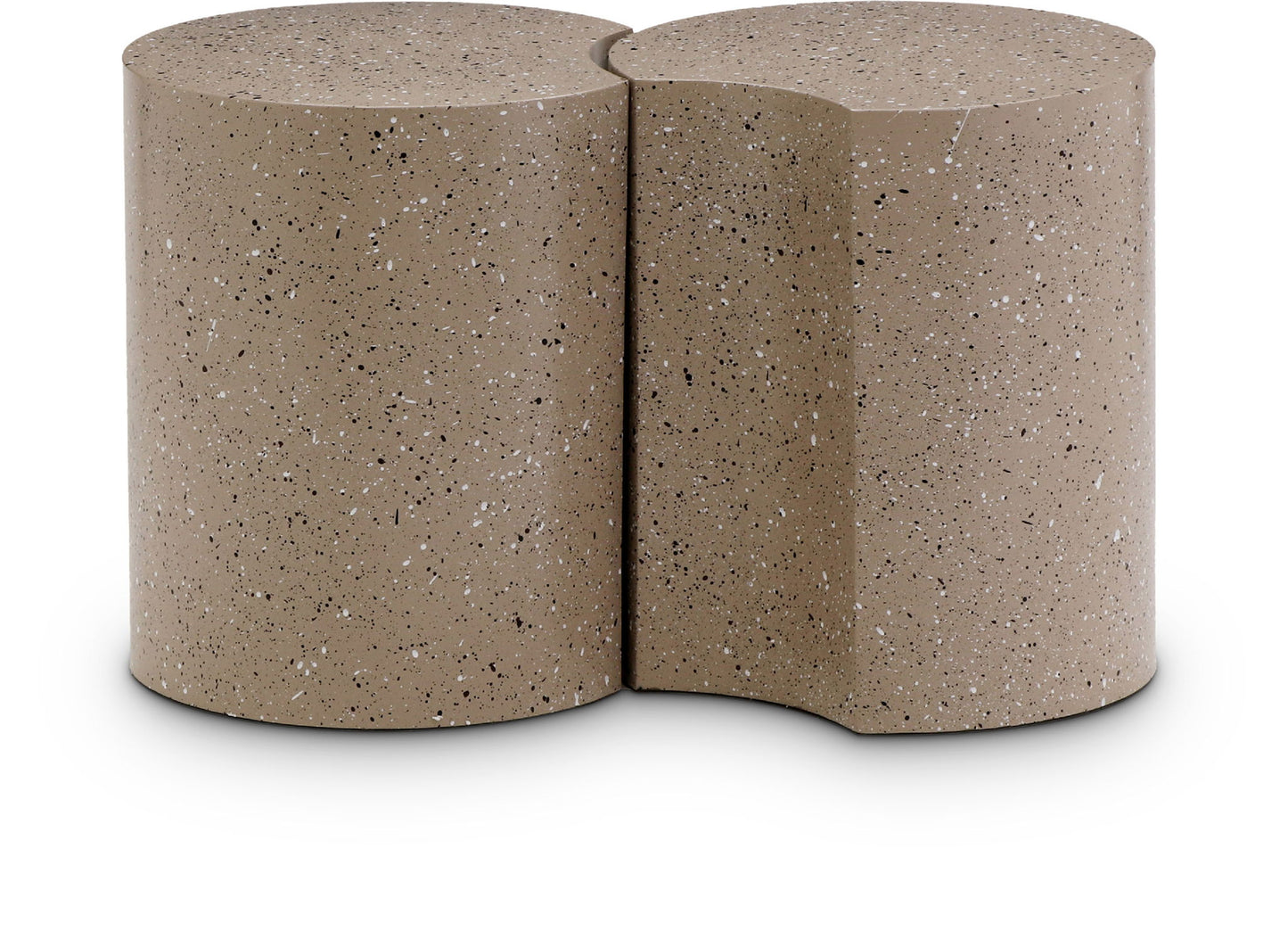 Dimple - End Table - Terazzo Finish