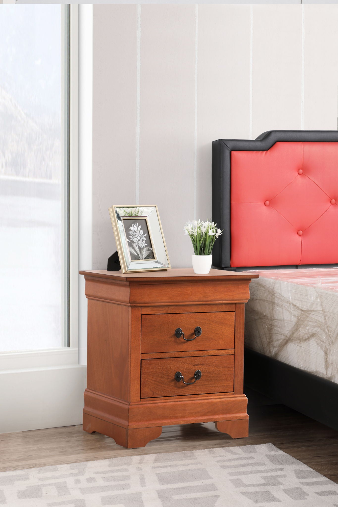 Glory Furniture - Louis Phillipe - 2 Drawer Nightstand