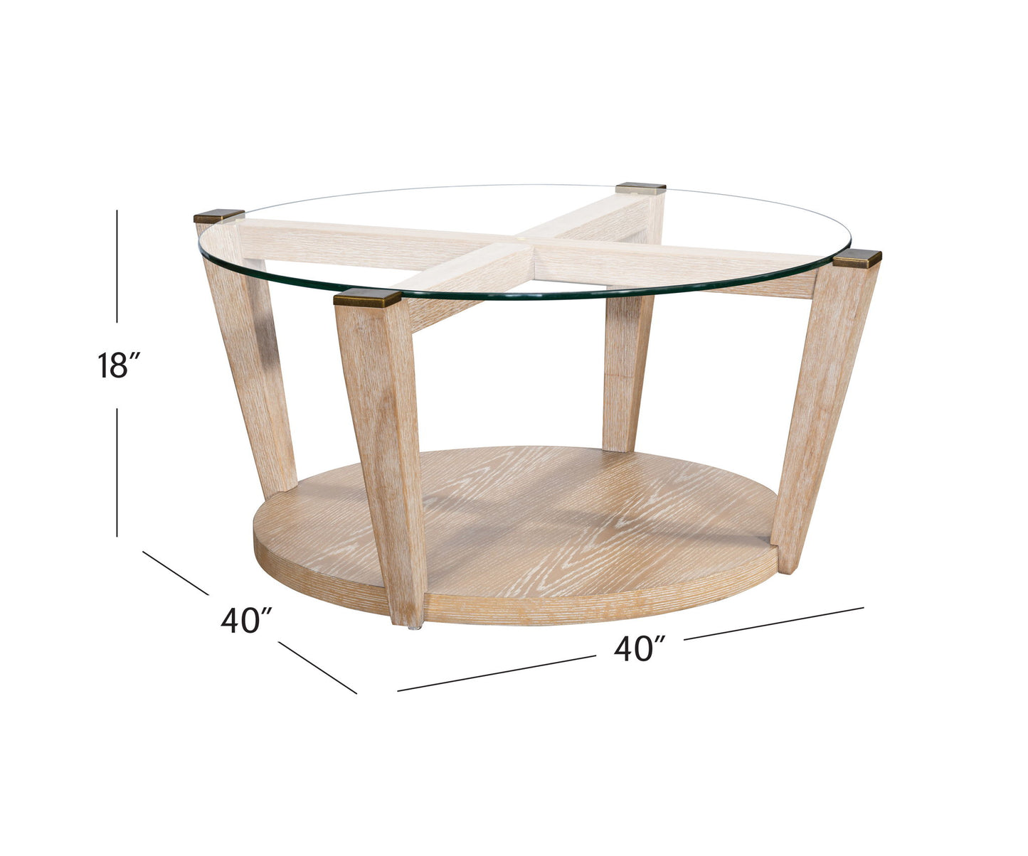Dunes - Cocktail Table - Bleached Oak