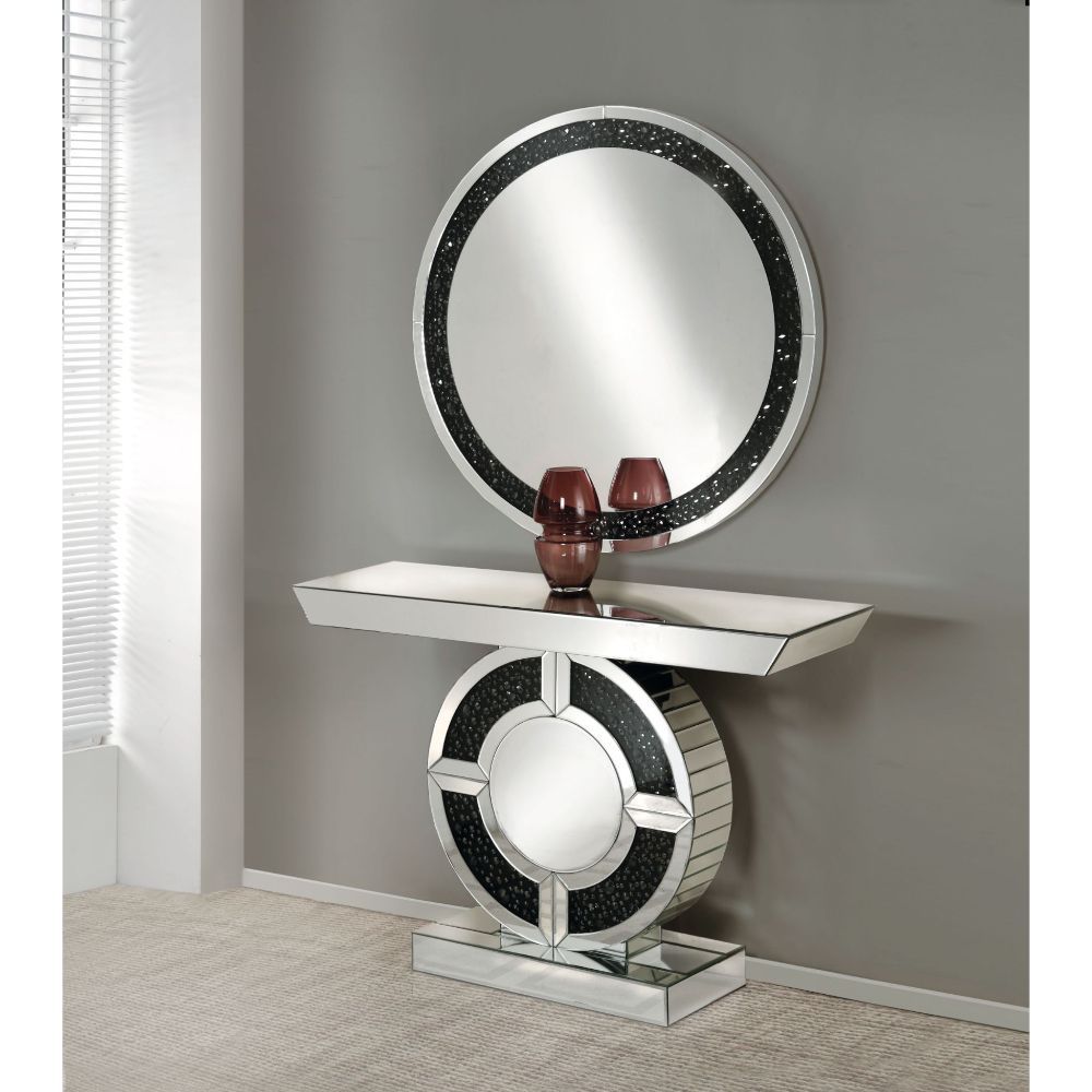 Nysa - Console Table - Faux Crystals