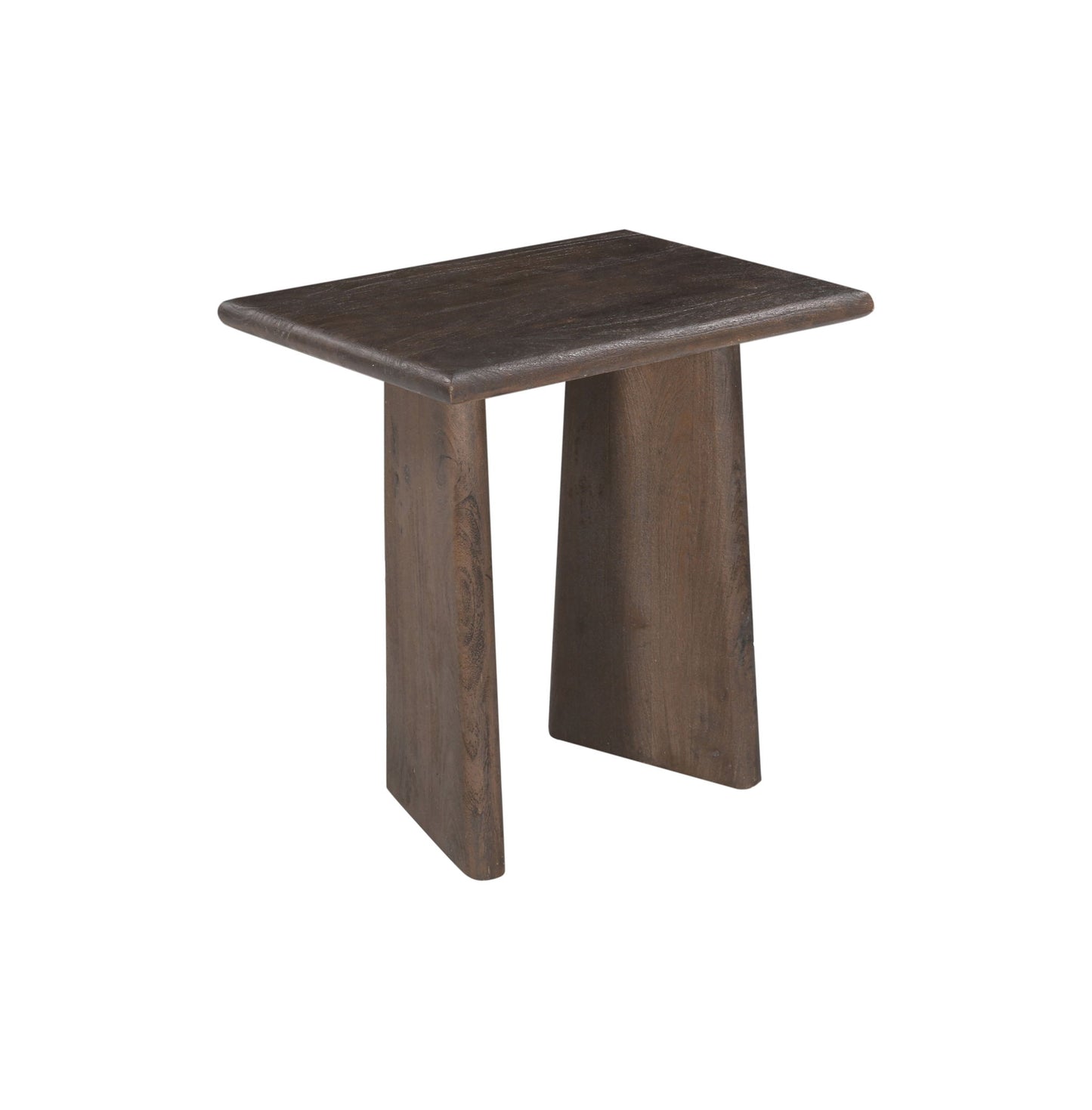 Lasso - Square End Table - Antique Natural Mango With Sandblasting