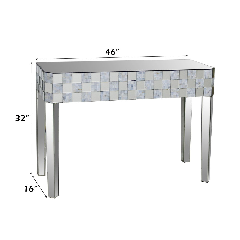 Nasa - Console Table - Mirrored & Mother of Pearl