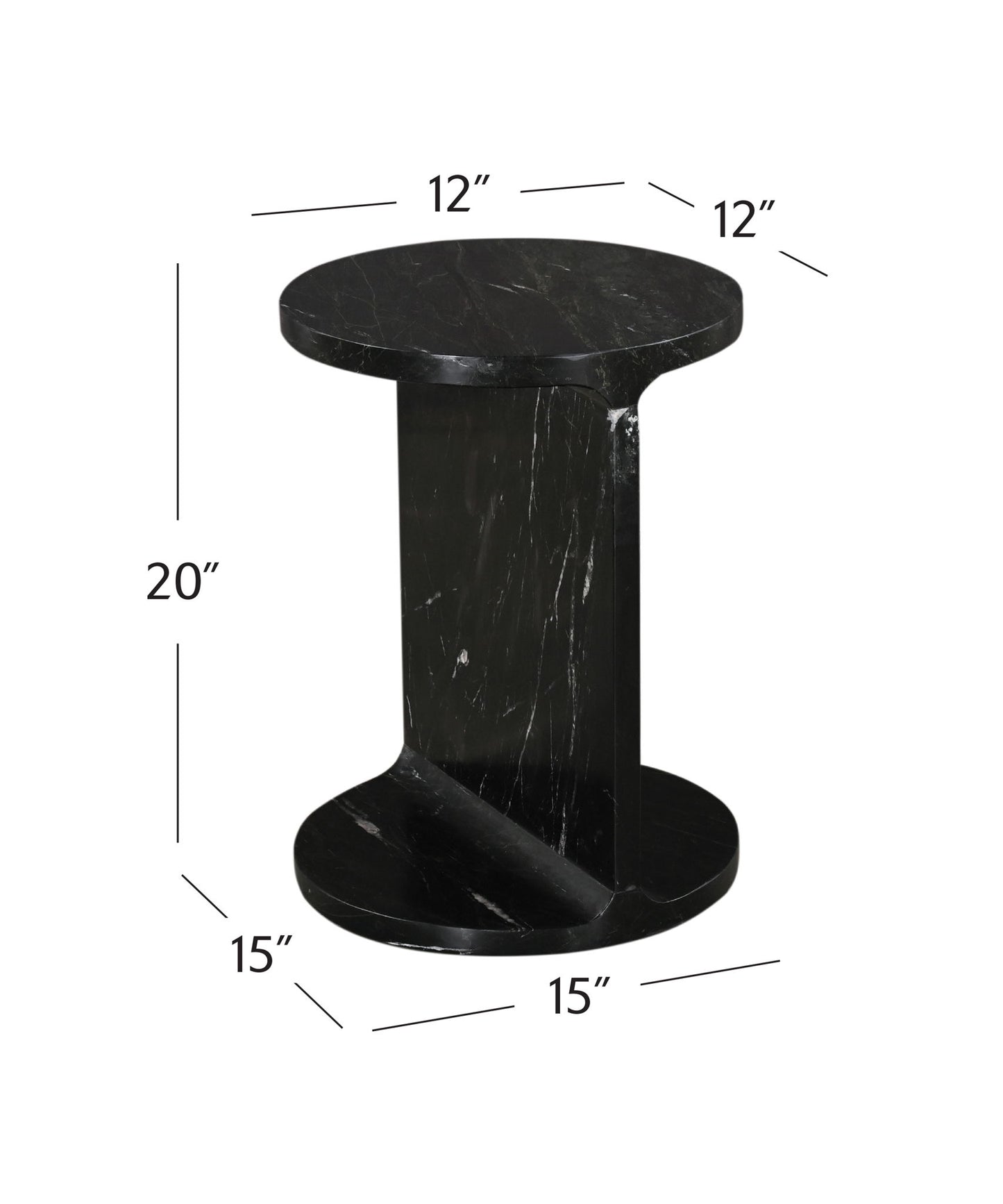 Emmett - Accent Table - Black