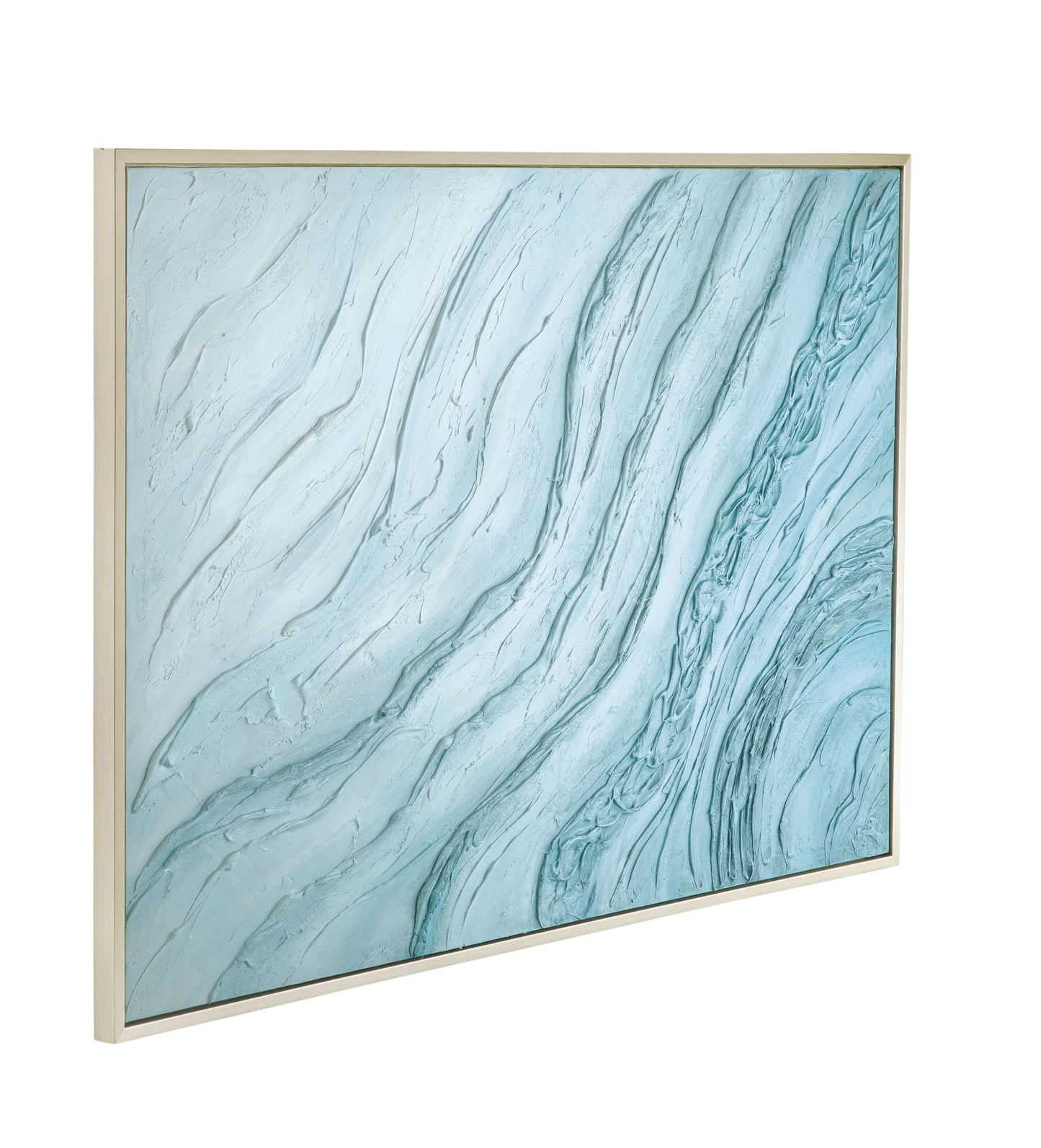 Framed Canvas Tidal Drift - Silver