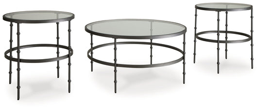 Kellyco - Occasional Table Set (Set of 3) - Gunmetal