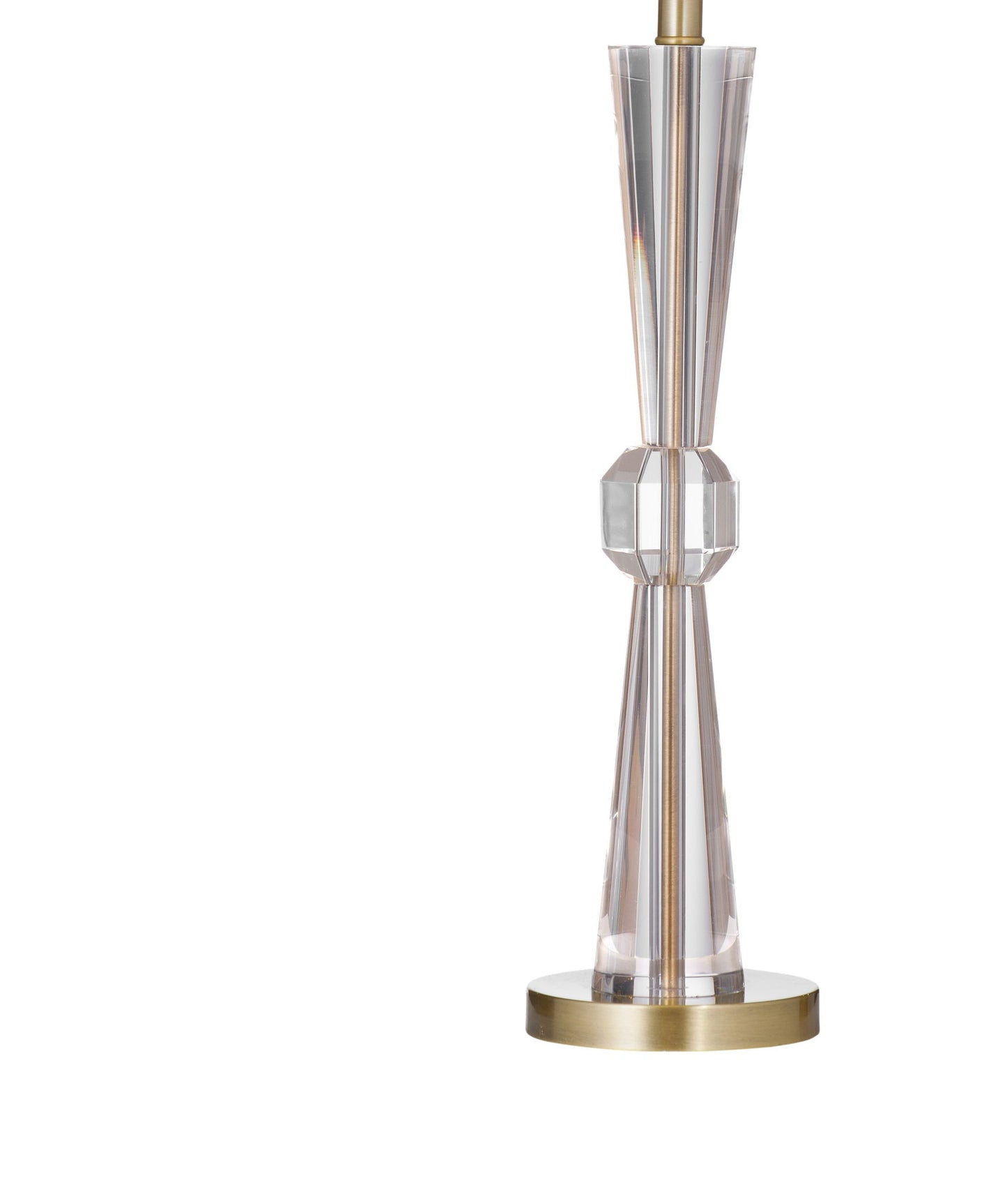 Devon - Table Lamp - Clear / Brushed Gold