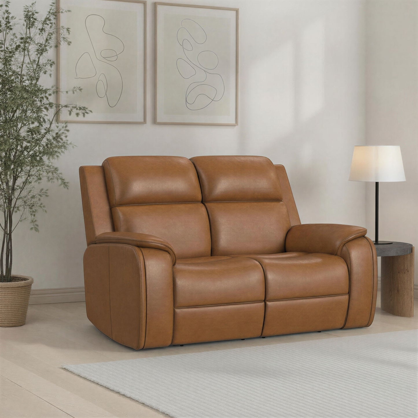 Ziggy - Power Reclining Loveseat With Power Headrest, Lumbar, Heat & Massage