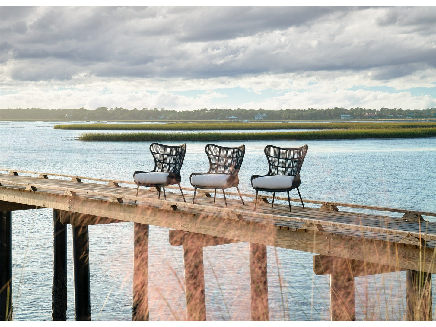 Coastal Living Outdoor / Hatteras - Chair - Black