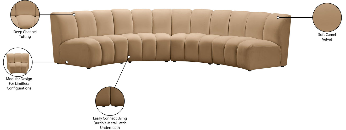 Infinity - 4 Piece Modular Sectional - Camel