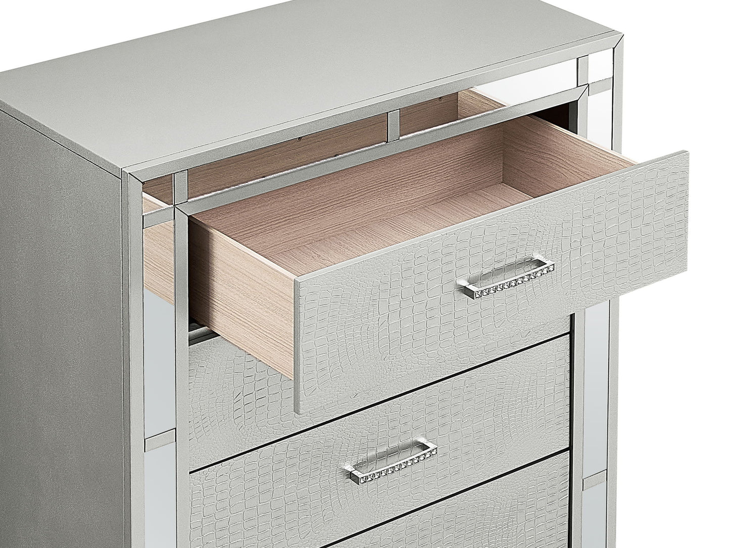 Madison - Chest - Silver Champagne