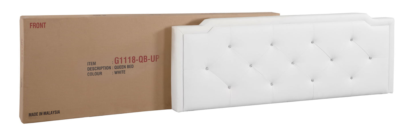 Glory Furniture - Deb - Faux Crystals Tufted Bed
