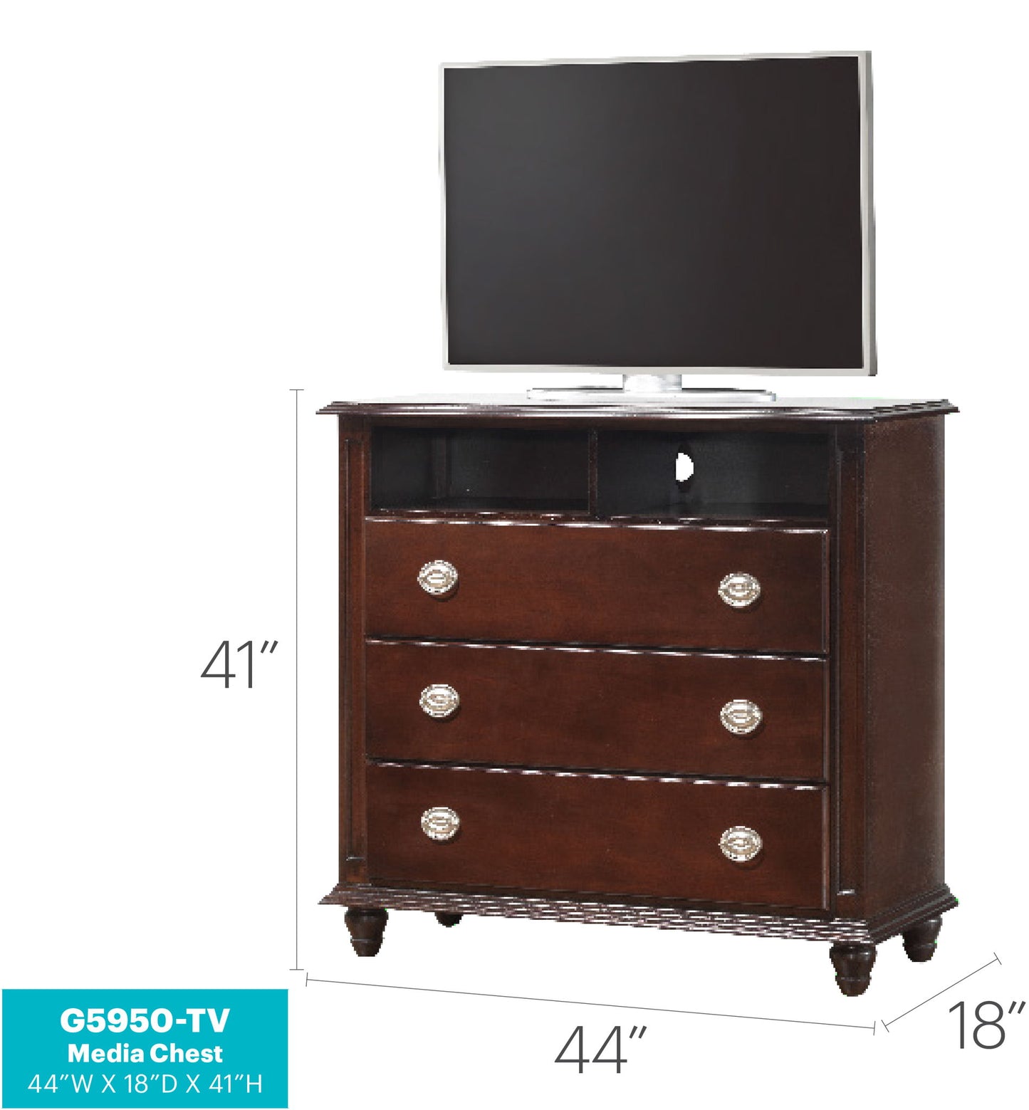 Summit - Media Chest - Cappuccino