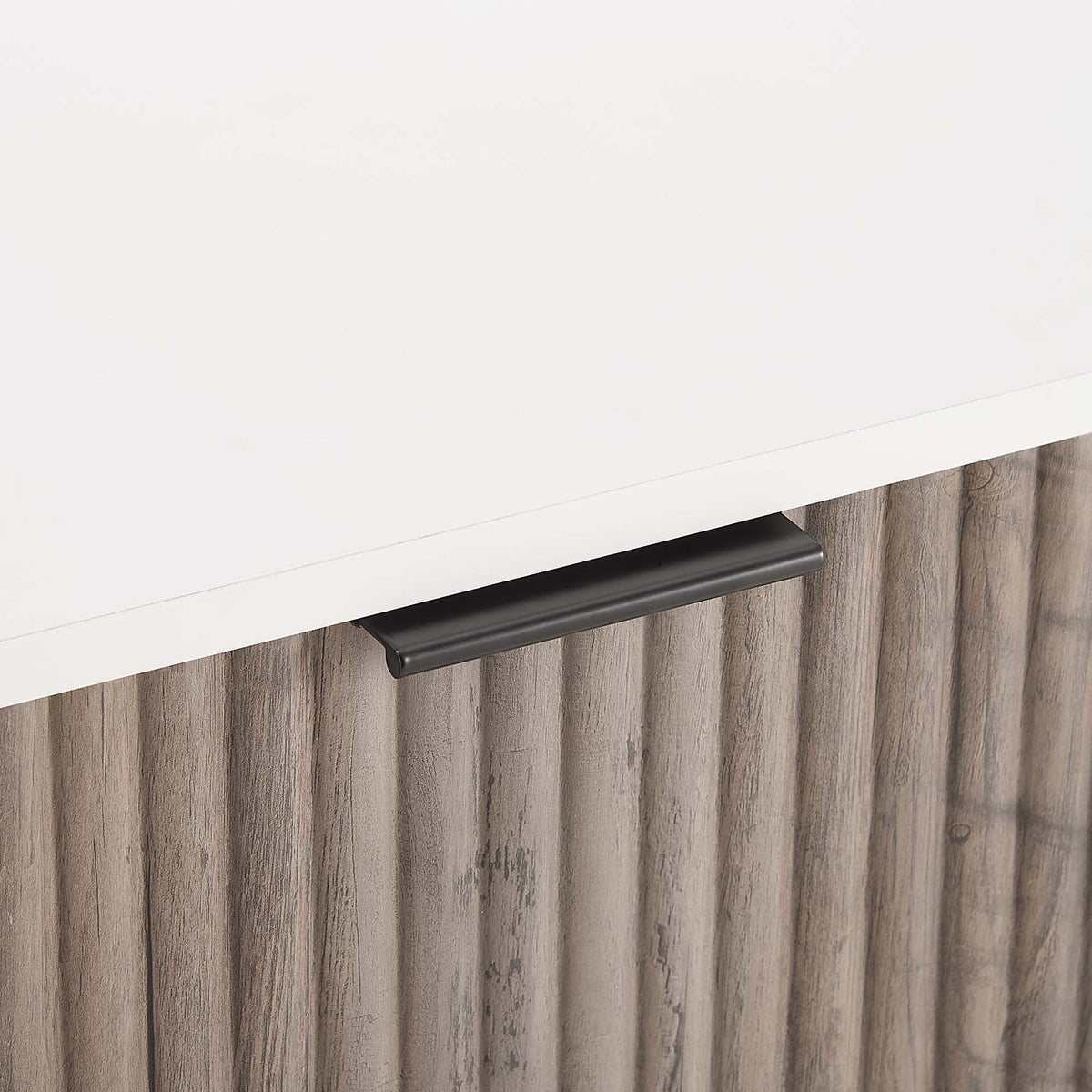 Dumbo - Nightstand - Rustic Gray And White