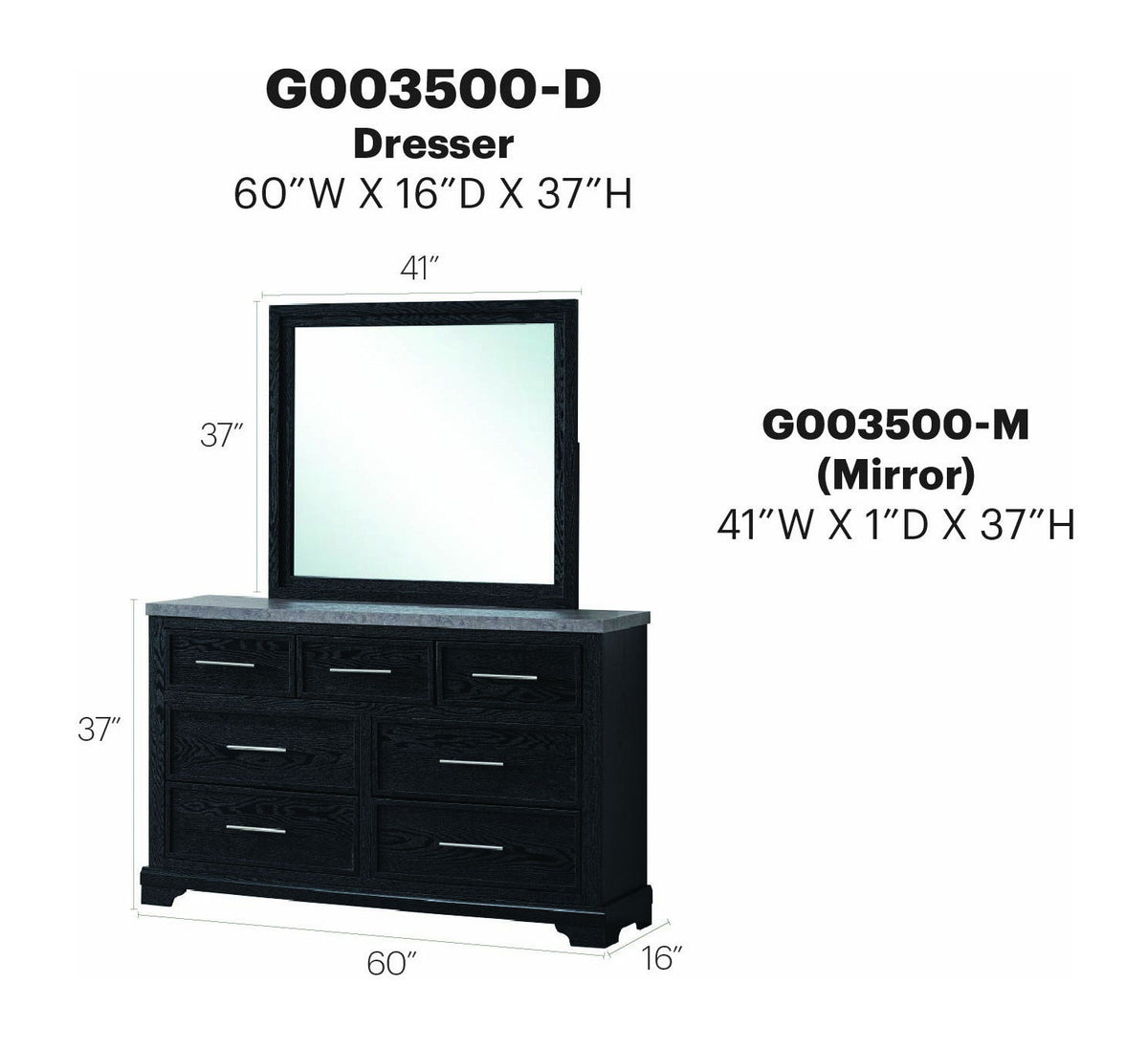 Glory Furniture - Grande - Dresser