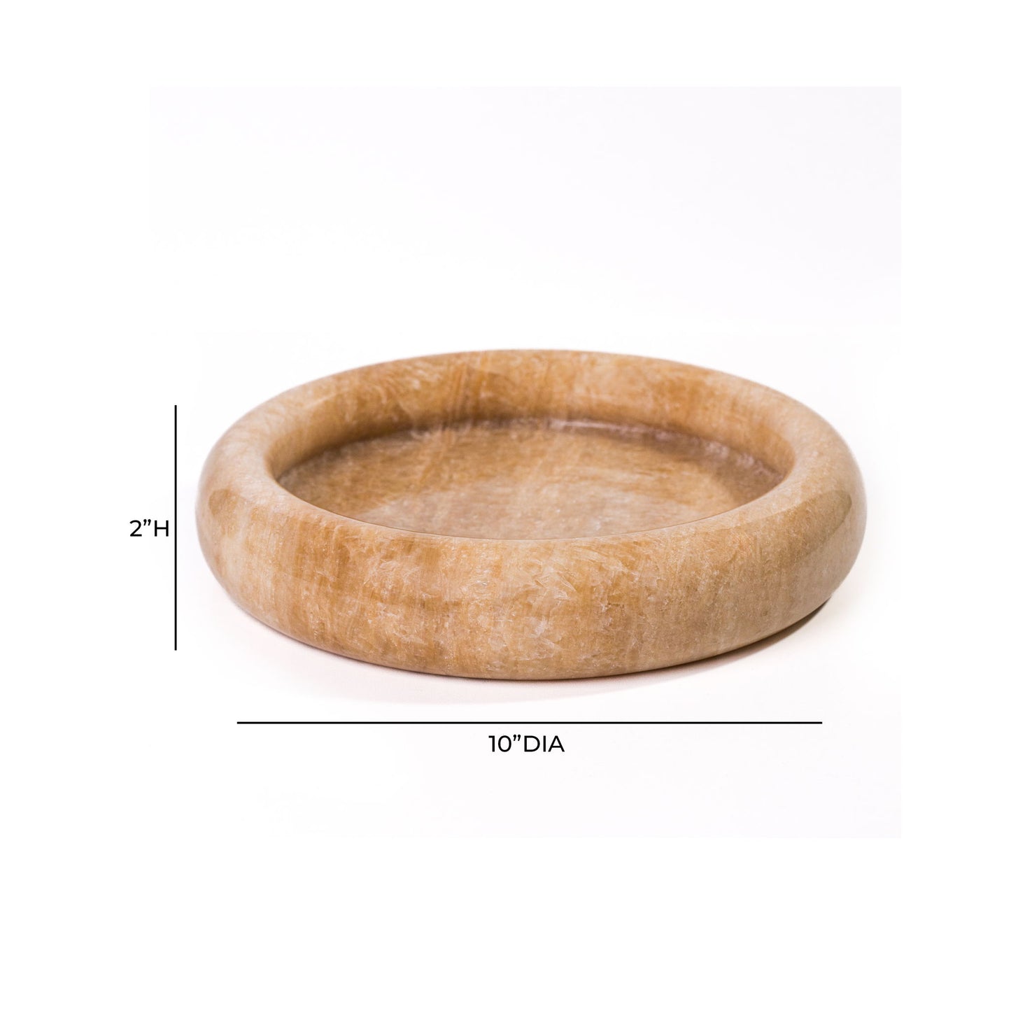 Marble Round Edged Catch-All - Onyx