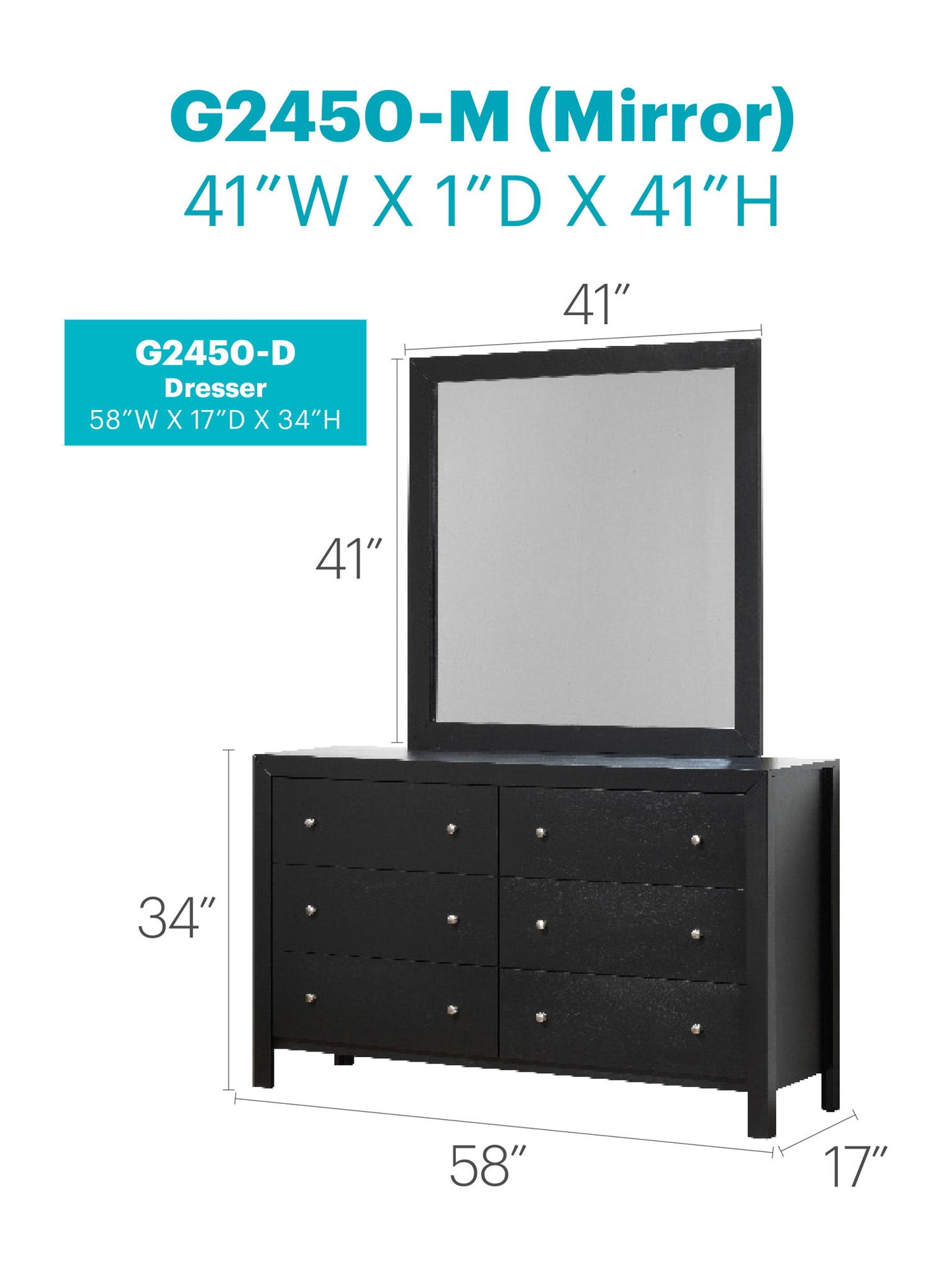 Glory Furniture - Burlington - Dresser