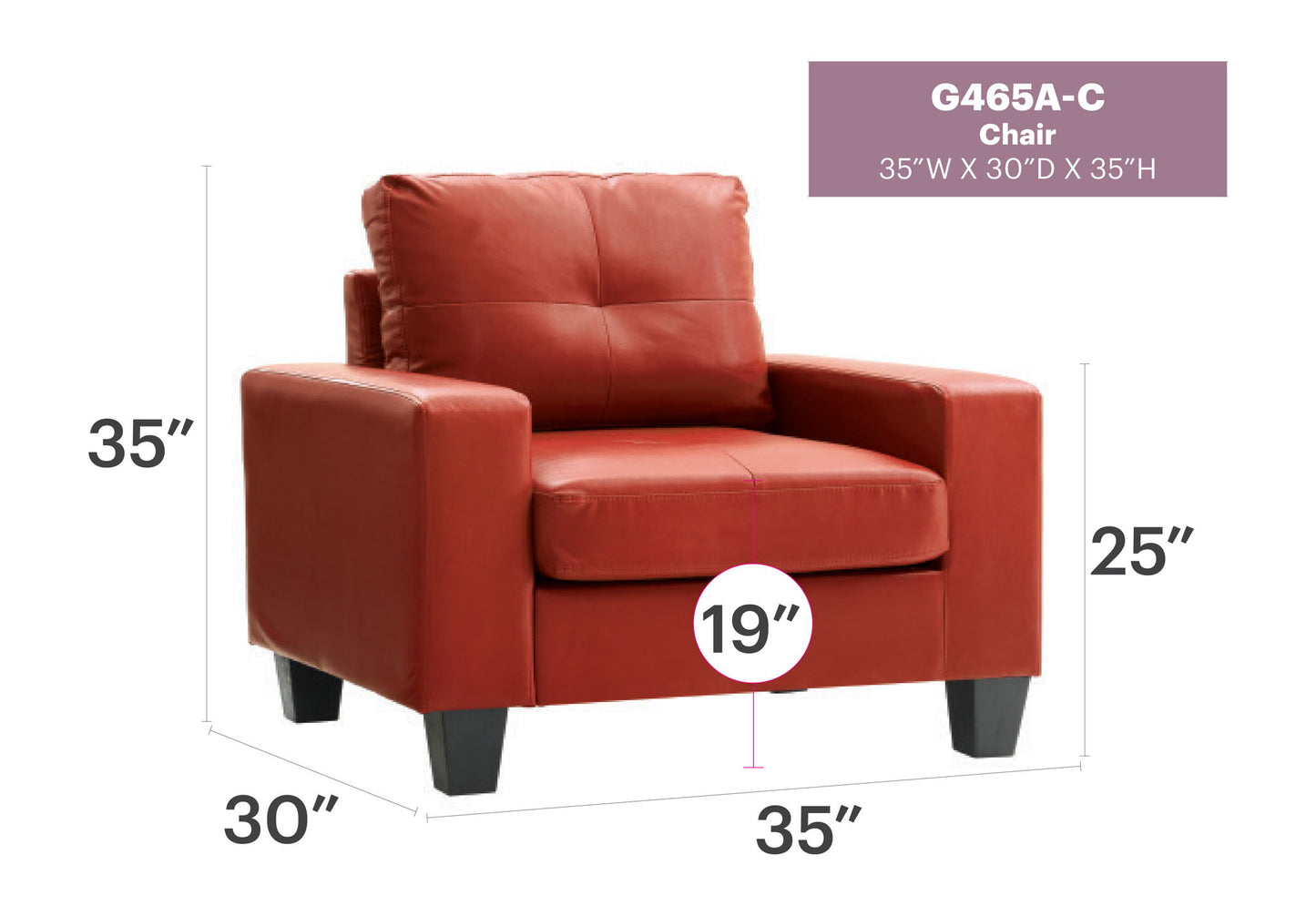 Glory Furniture - Newbury - Club Chair