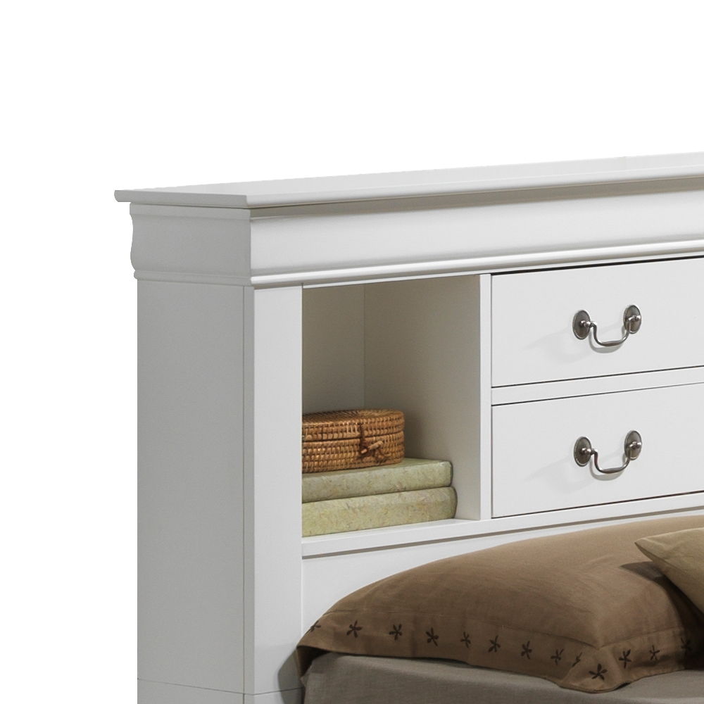 Glory Furniture - Louis Phillipe - Bookcase Storage Bed