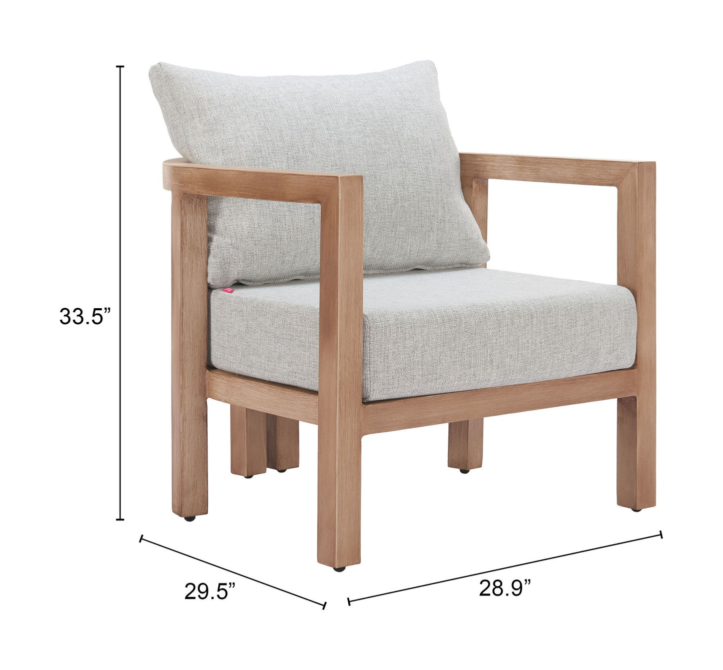 Leto - Outdoor Armchair - Gray