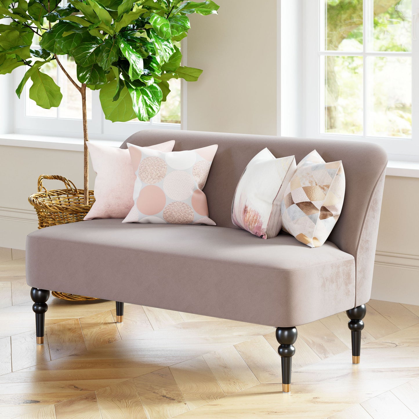 Bintulu - Loveseat - Taupe