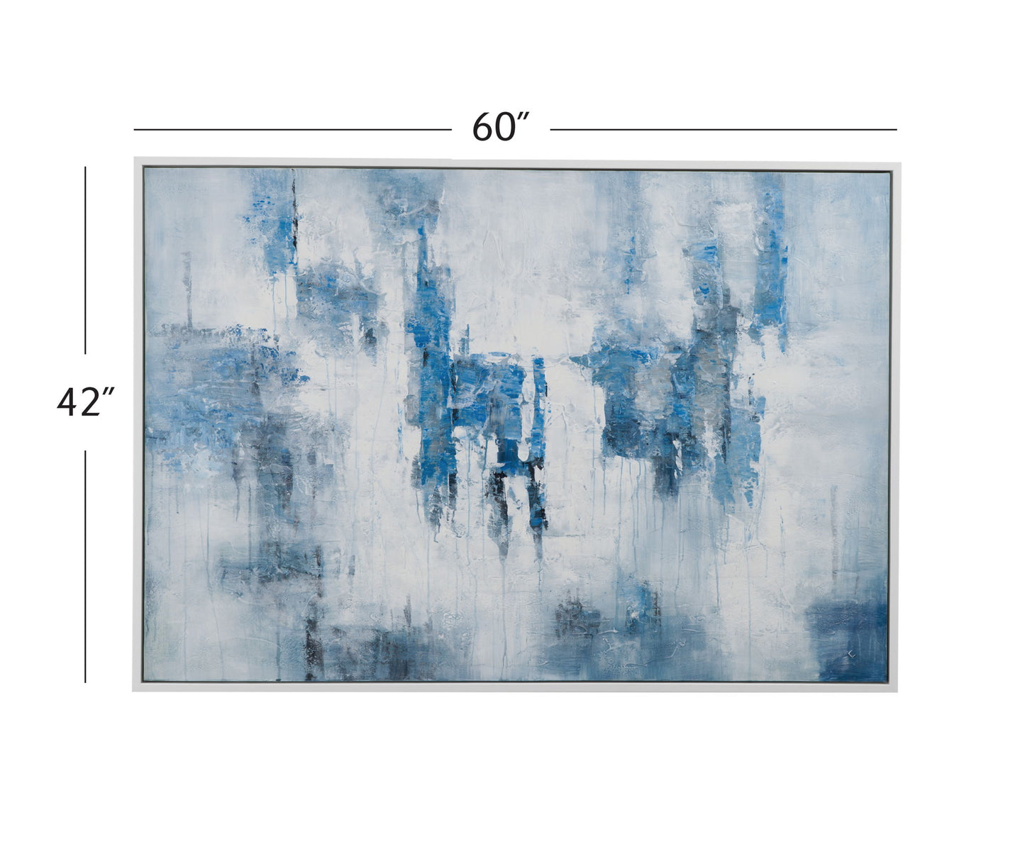 Perdido Framed Canvas - Blue