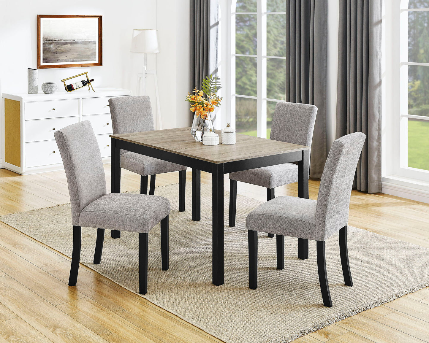 Forana - Dining Table - Light Brown / Black