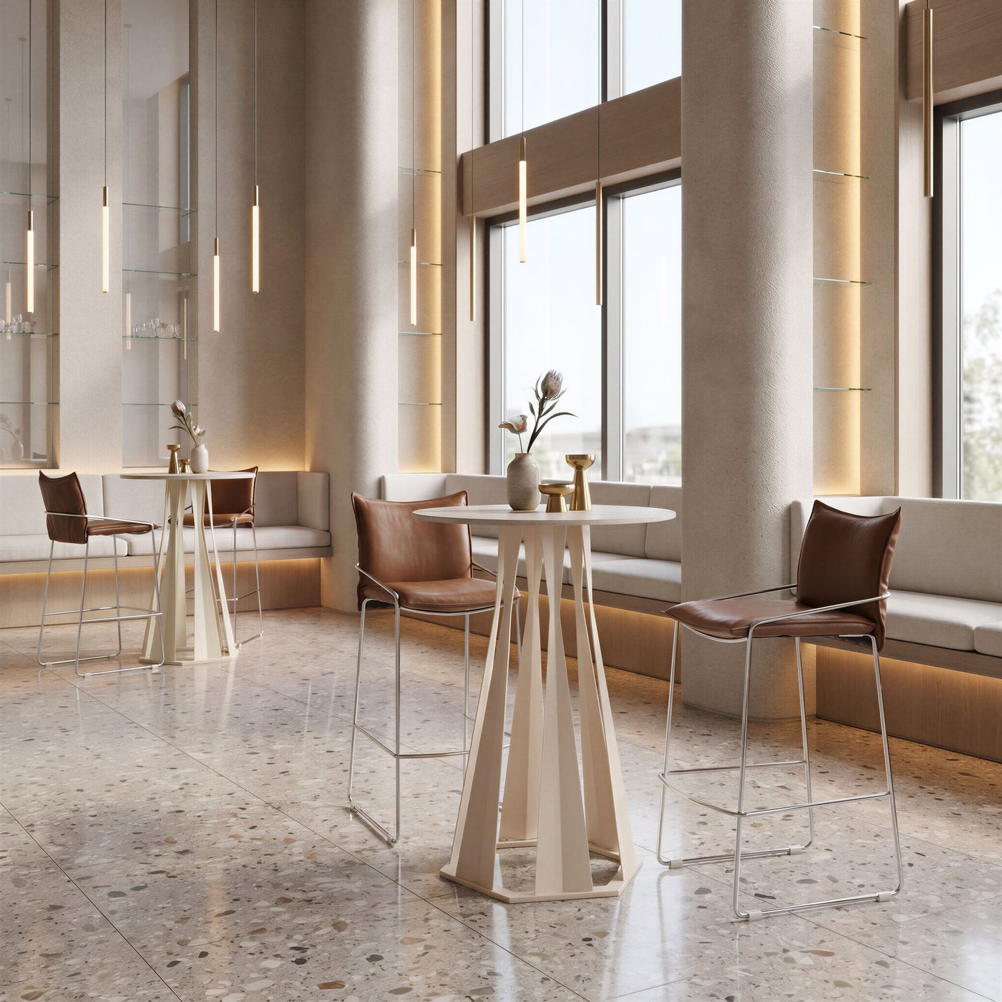 Axis - Bar Table - White