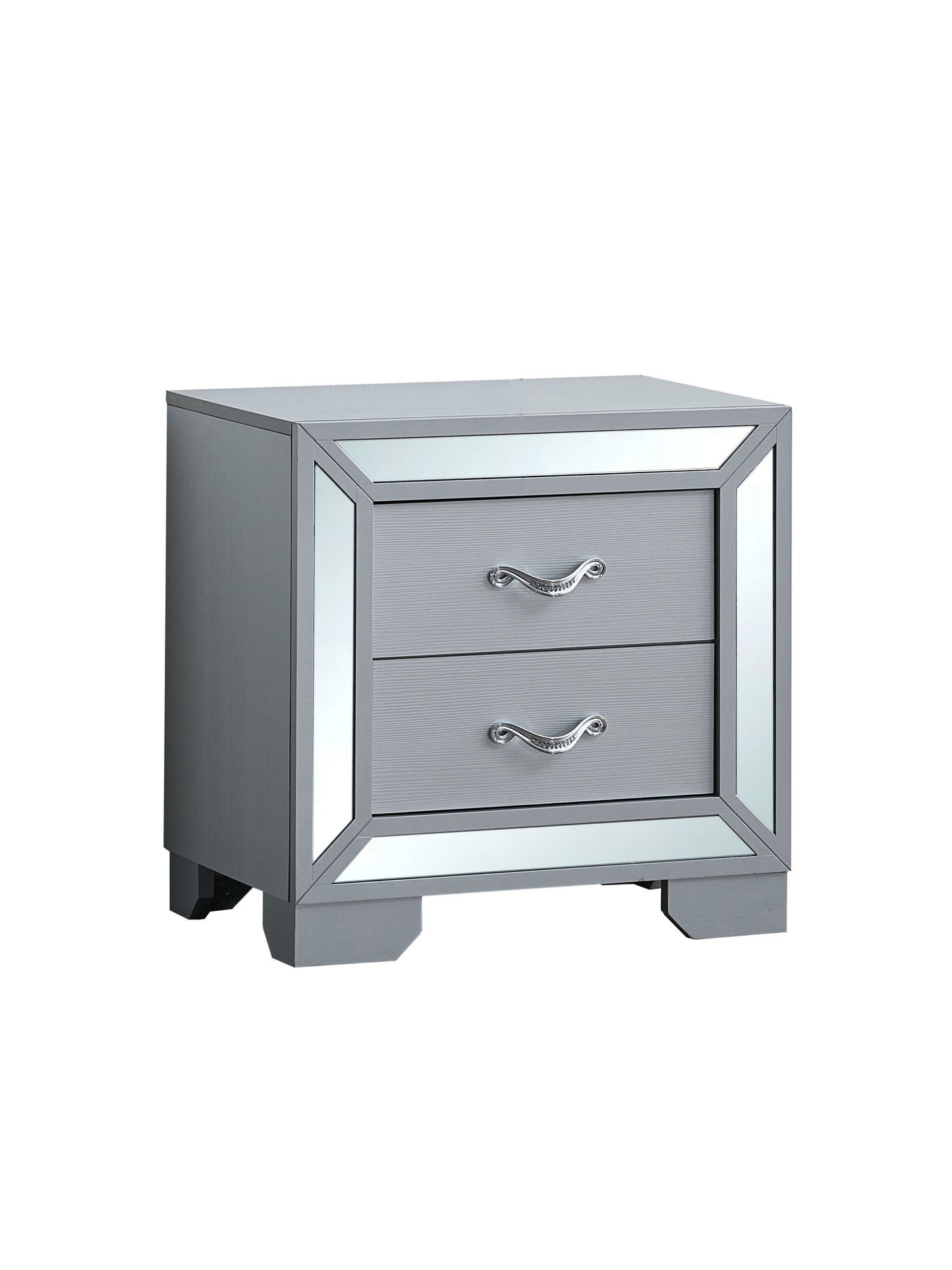 Murry - Nightstand - Silver