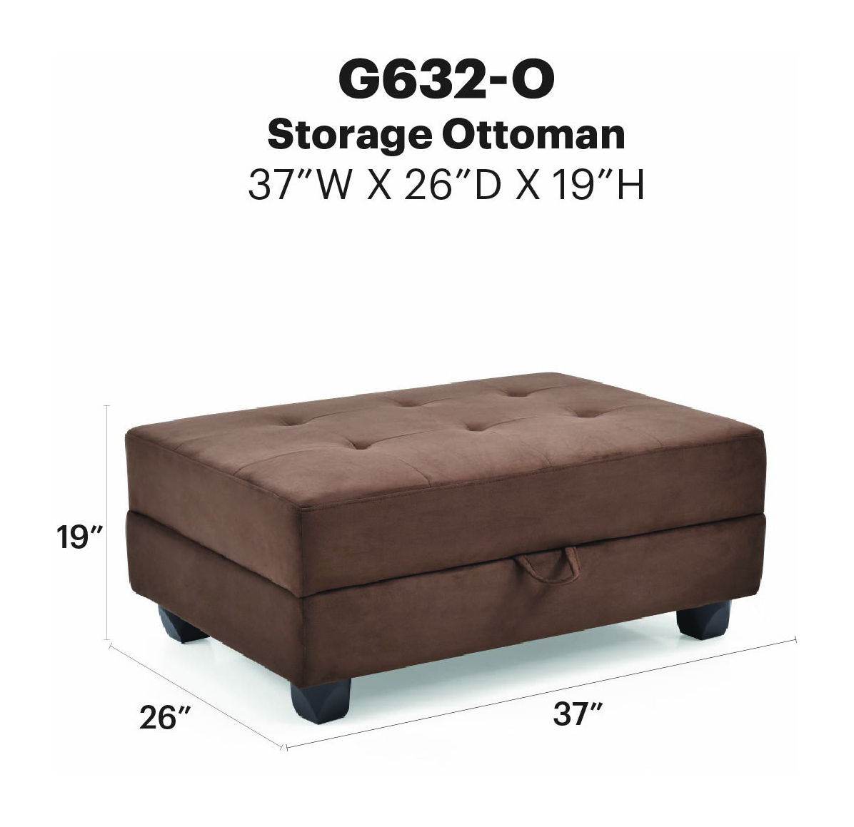 Glory Furniture - Malone - Ottoman