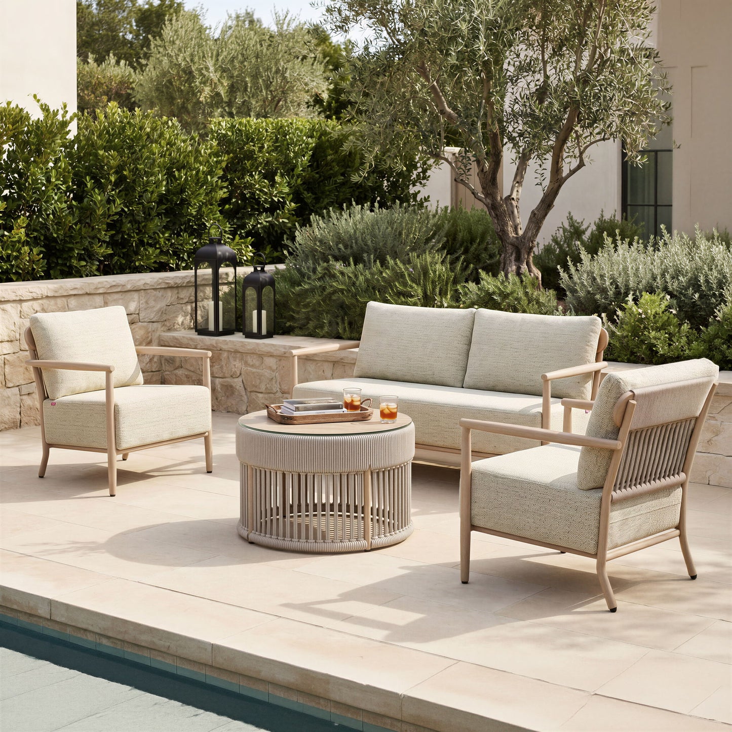 Sora - Loveseat - Green / Brown