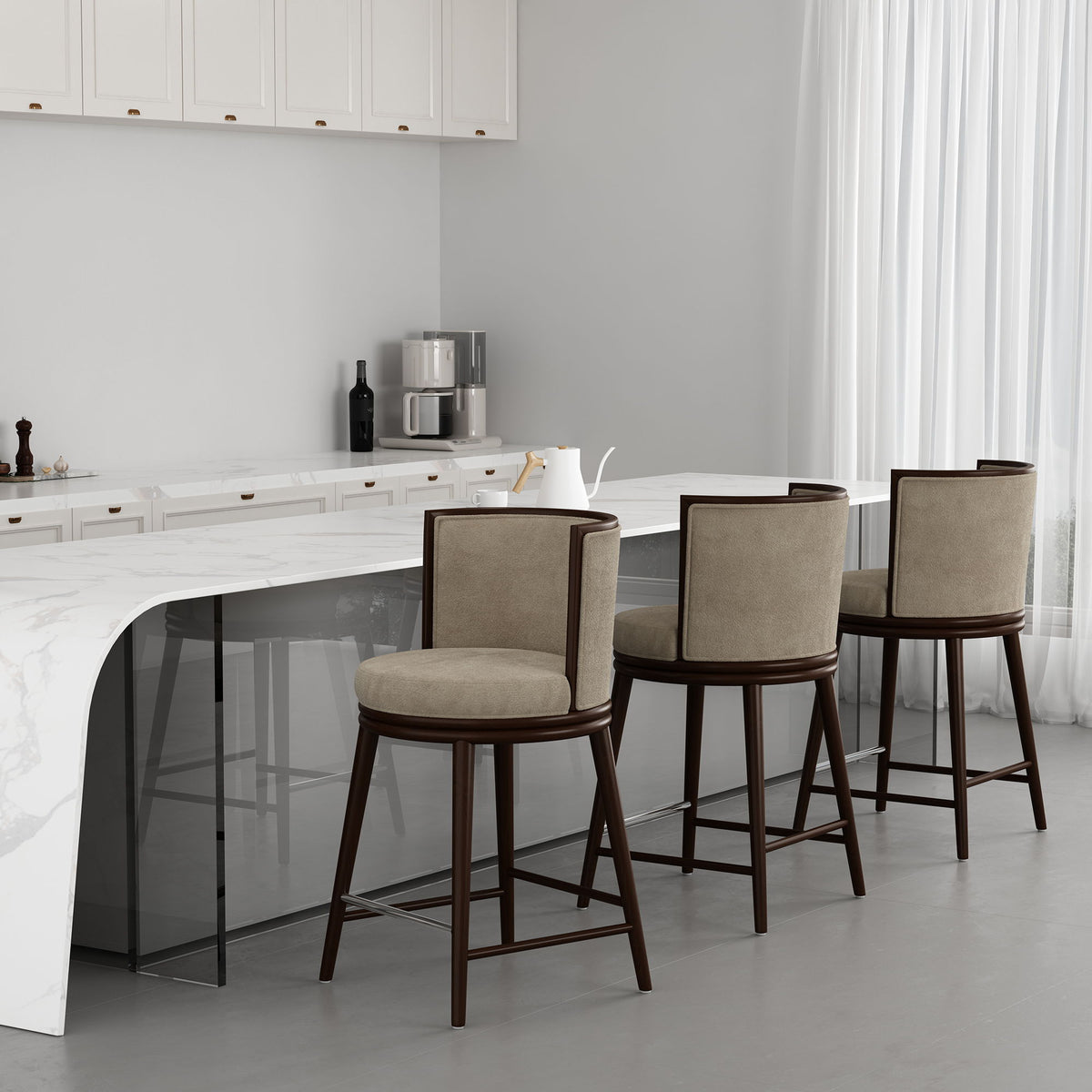 Evalyn - Counter Stool - Natural