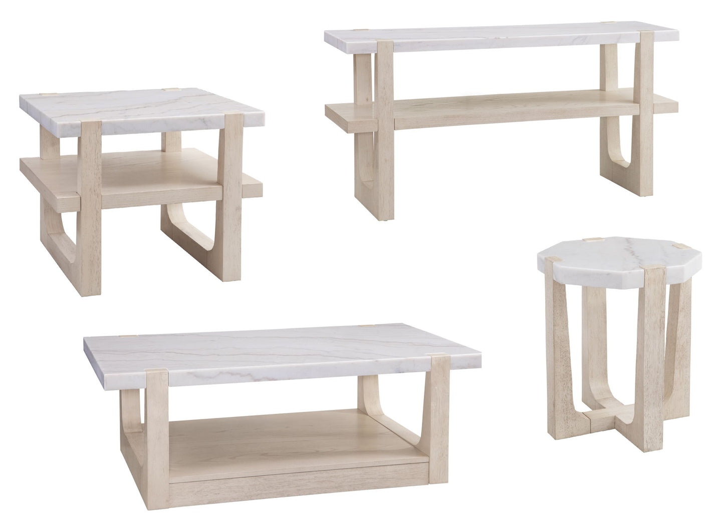 Newport - Scatter Table - White