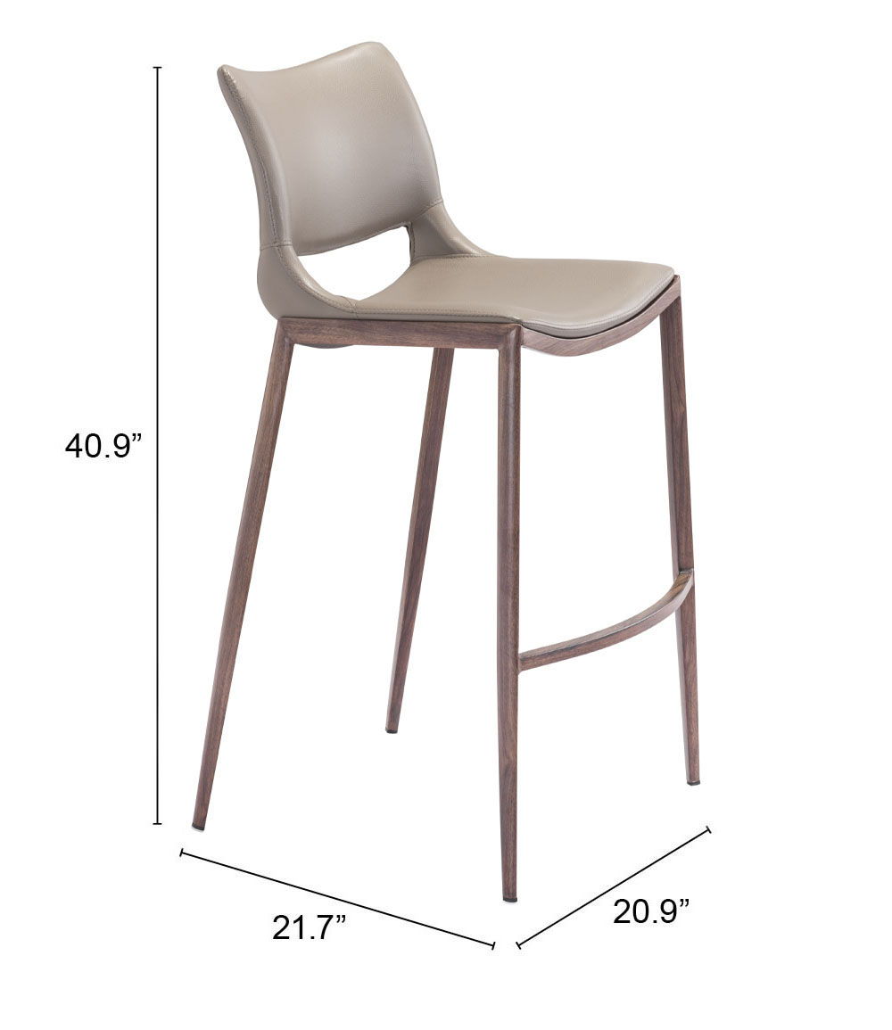 Ace - Bar Chair With Walnut Legs (Set of 2)