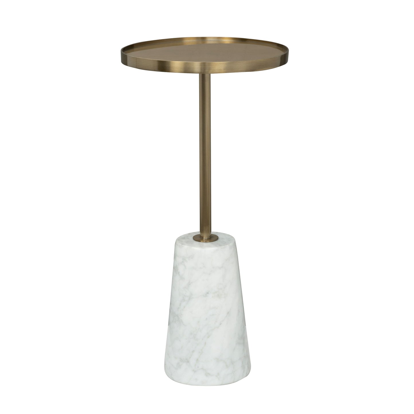 Hamilton - Accent Table - Gold / White