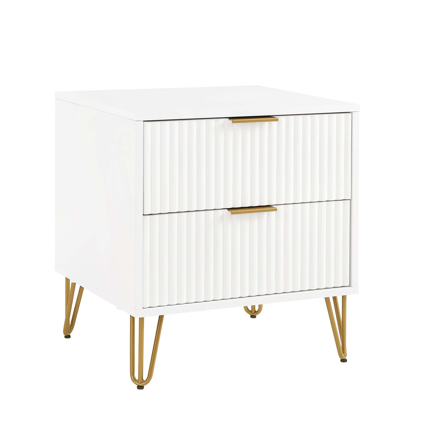 Manhattan Dumbo - Fluted 2-Drawer Nightstand